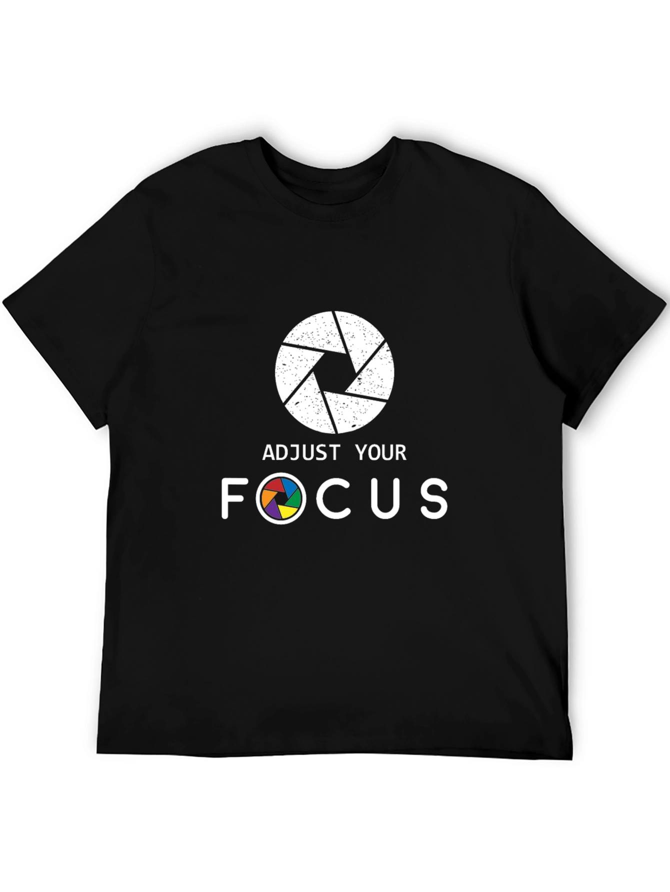 Black Adjust Your Focus Graphic T-Shirt view 5