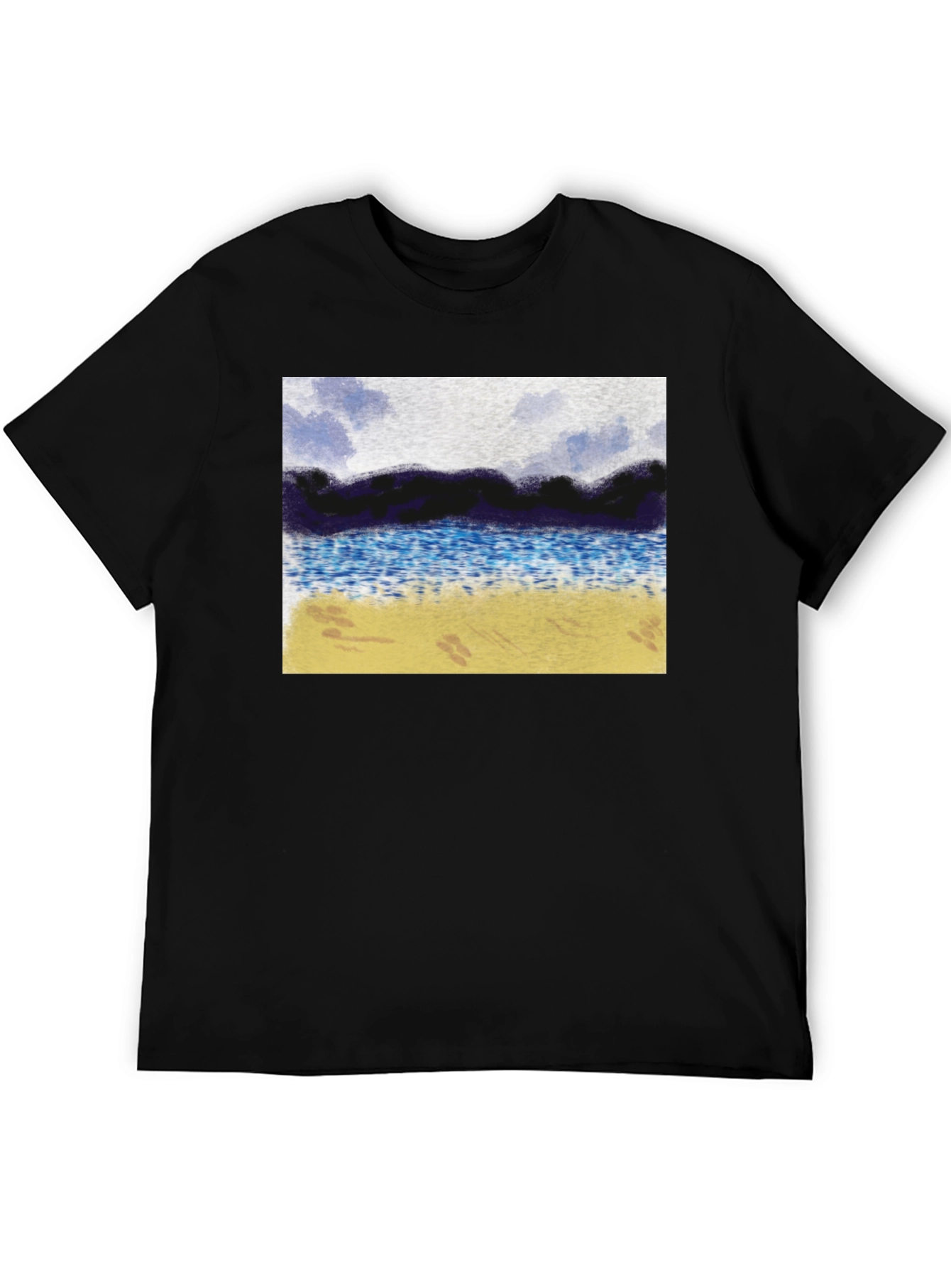 Black Beachfront T-Shirt - Coastal Style view 5