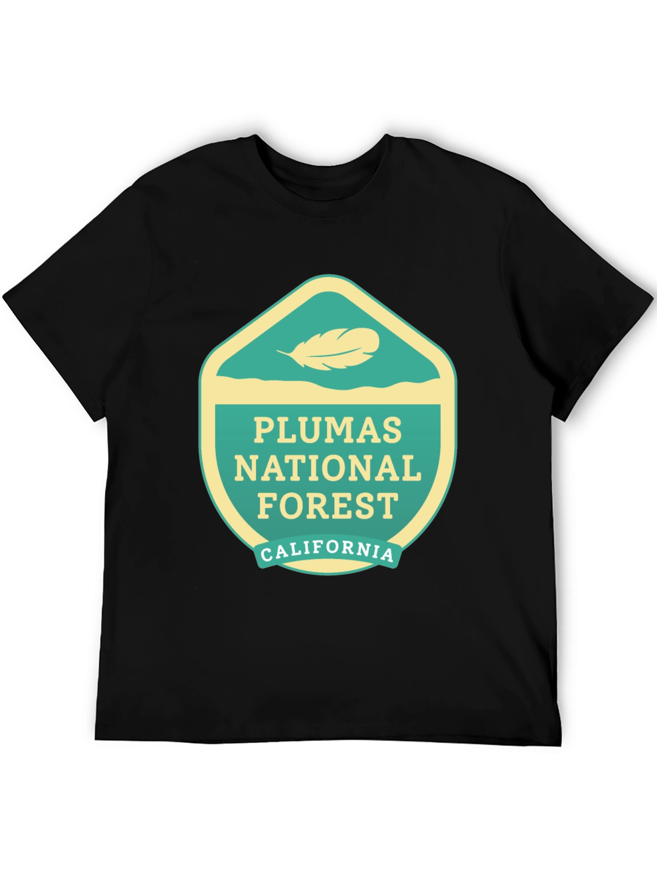 Black Plumas National Forest Graphic Tee - Black view 5