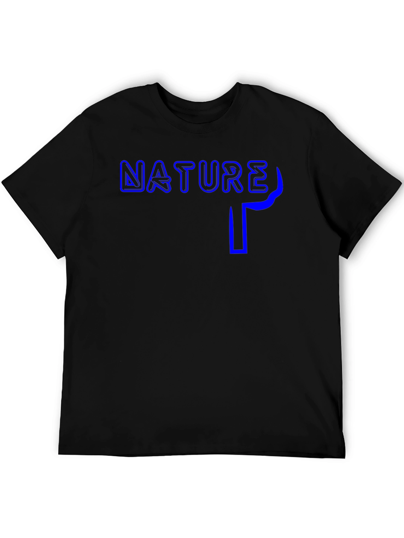 Black Nature Tree Black Graphic T-Shirt view 5