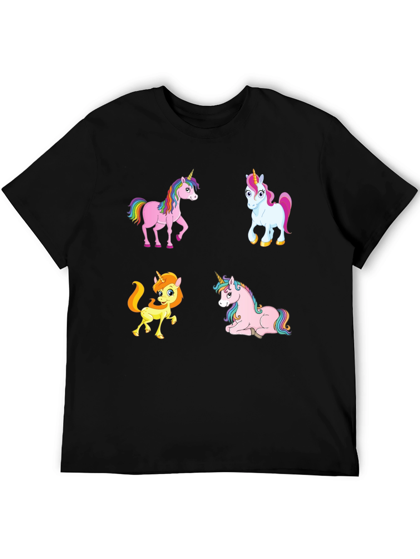 Black Unicorn Graphic Tee - Whimsical & Fun! view 5