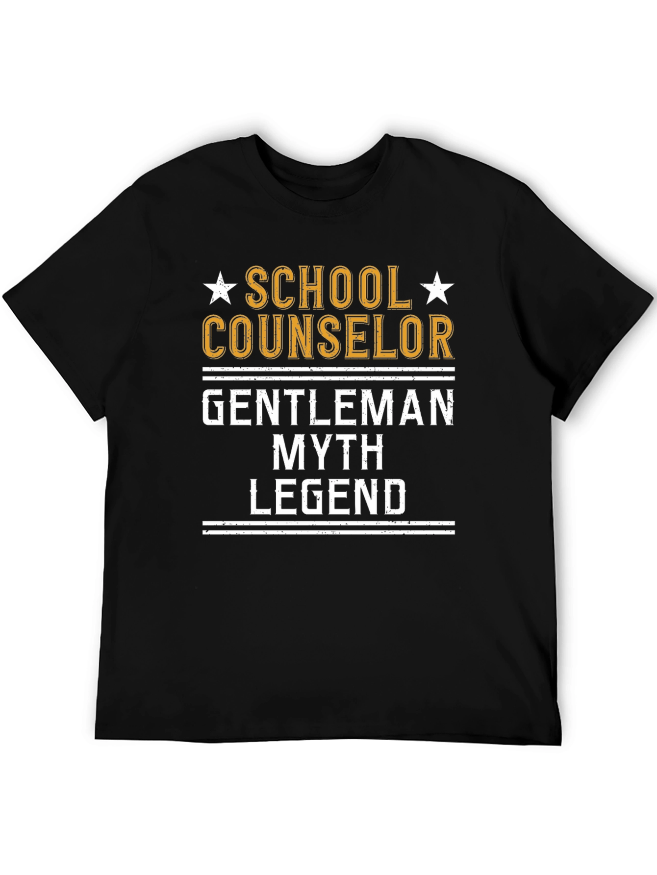 Black School Counselor Gentleman T-Shirt view 5