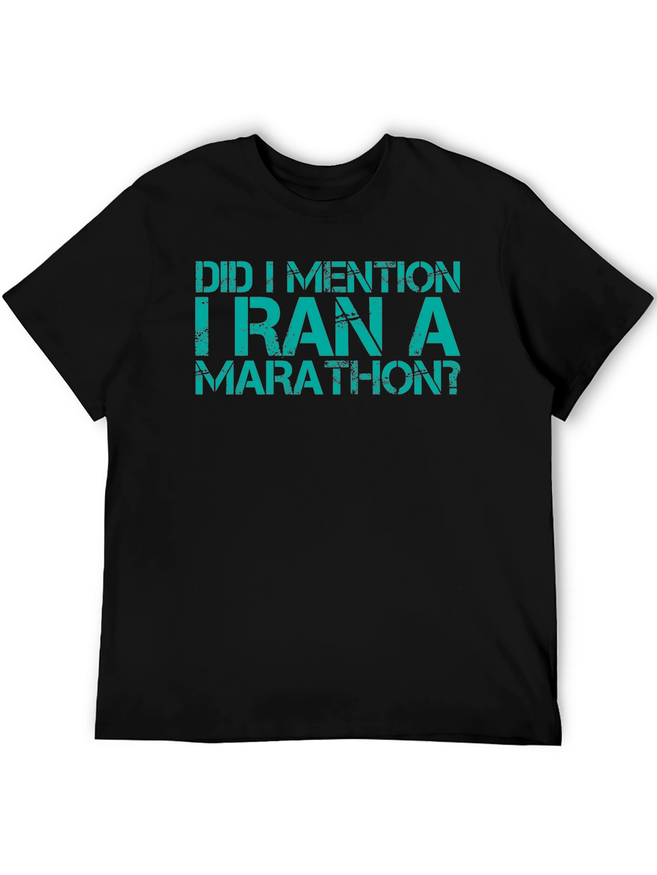 Black Funny Marathon T-Shirt - "Did I Mention?" view 5