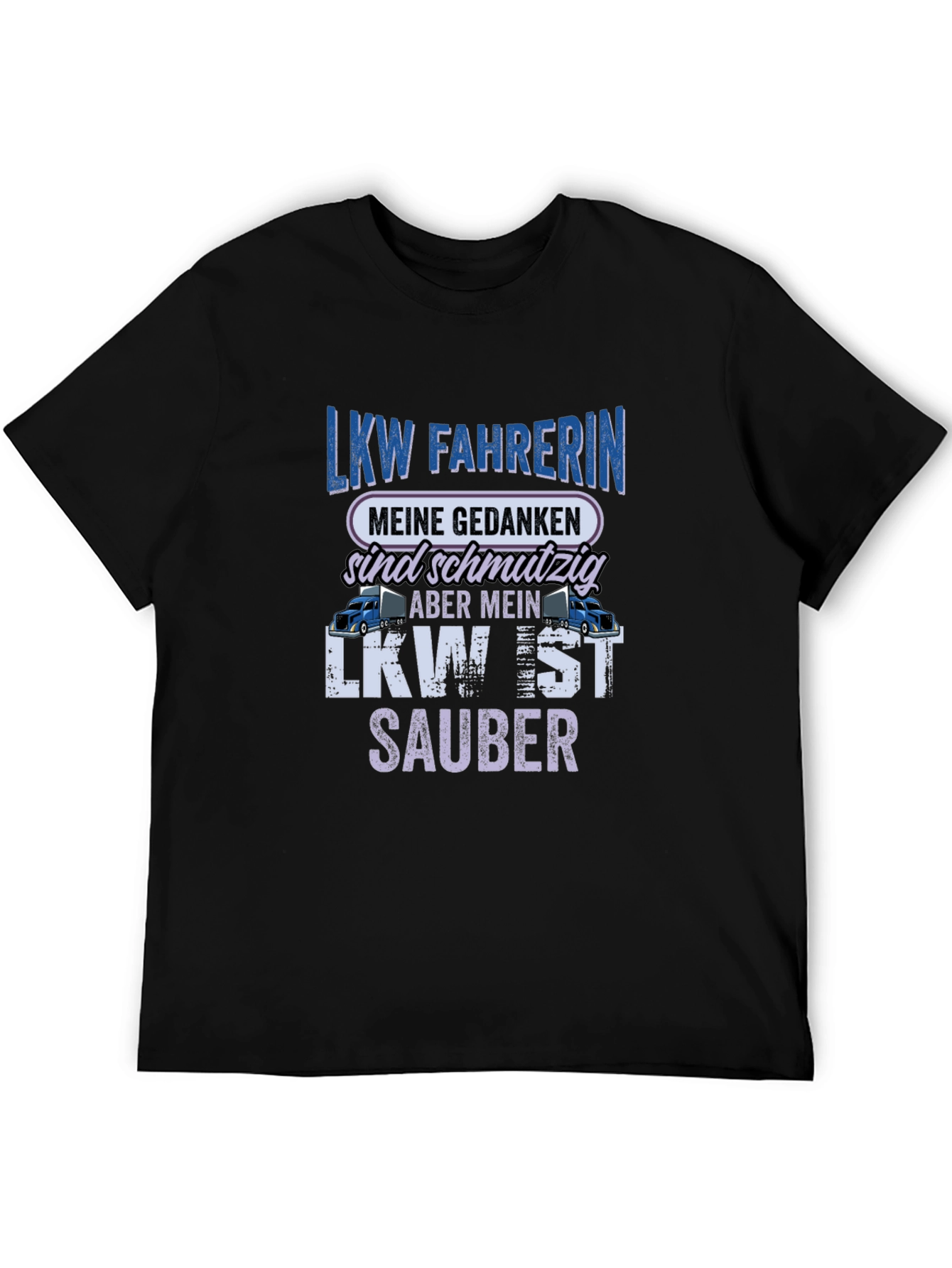 Black LKW Fahrerin Trucker T-Shirt - Funny Driver Tee view 5