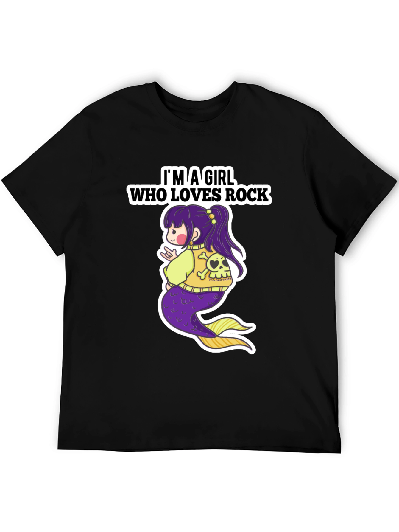 Black Rock Mermaid Graphic T-Shirt view 5