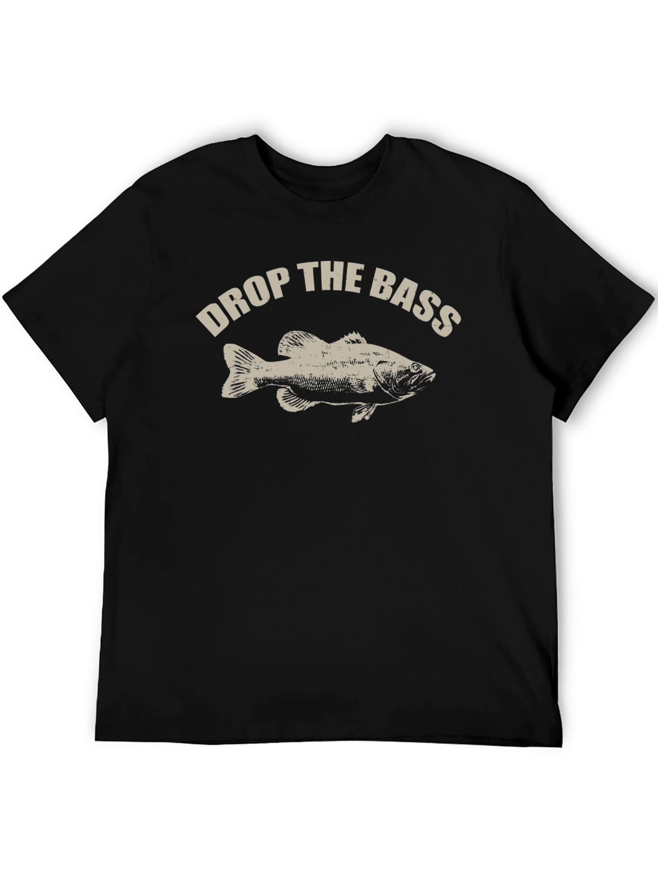 Black Drop the Bass Graphic T-Shirt - Fishing Tee view 5