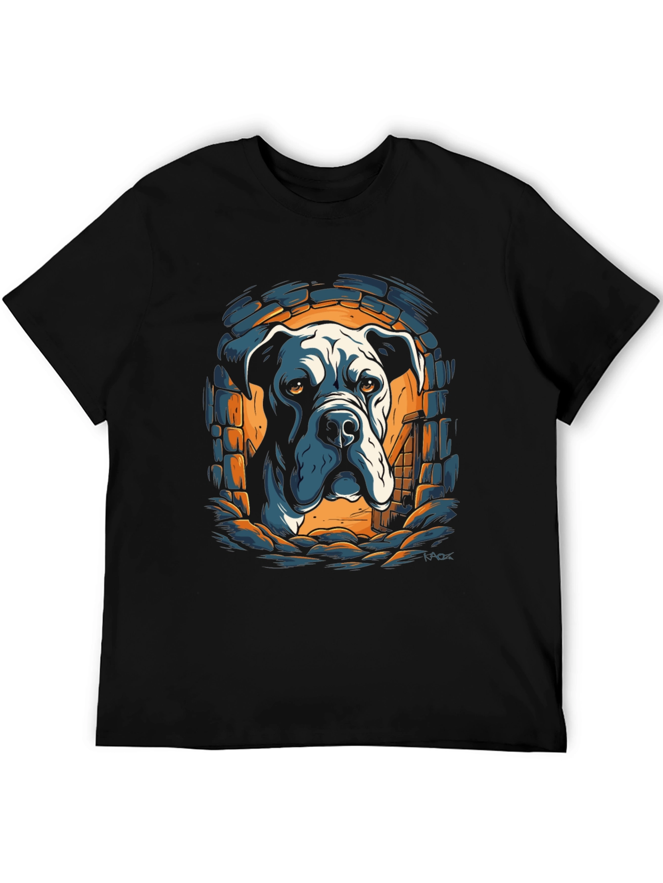 Black Dog Breed T-Shirt - Great Dane Design view 5