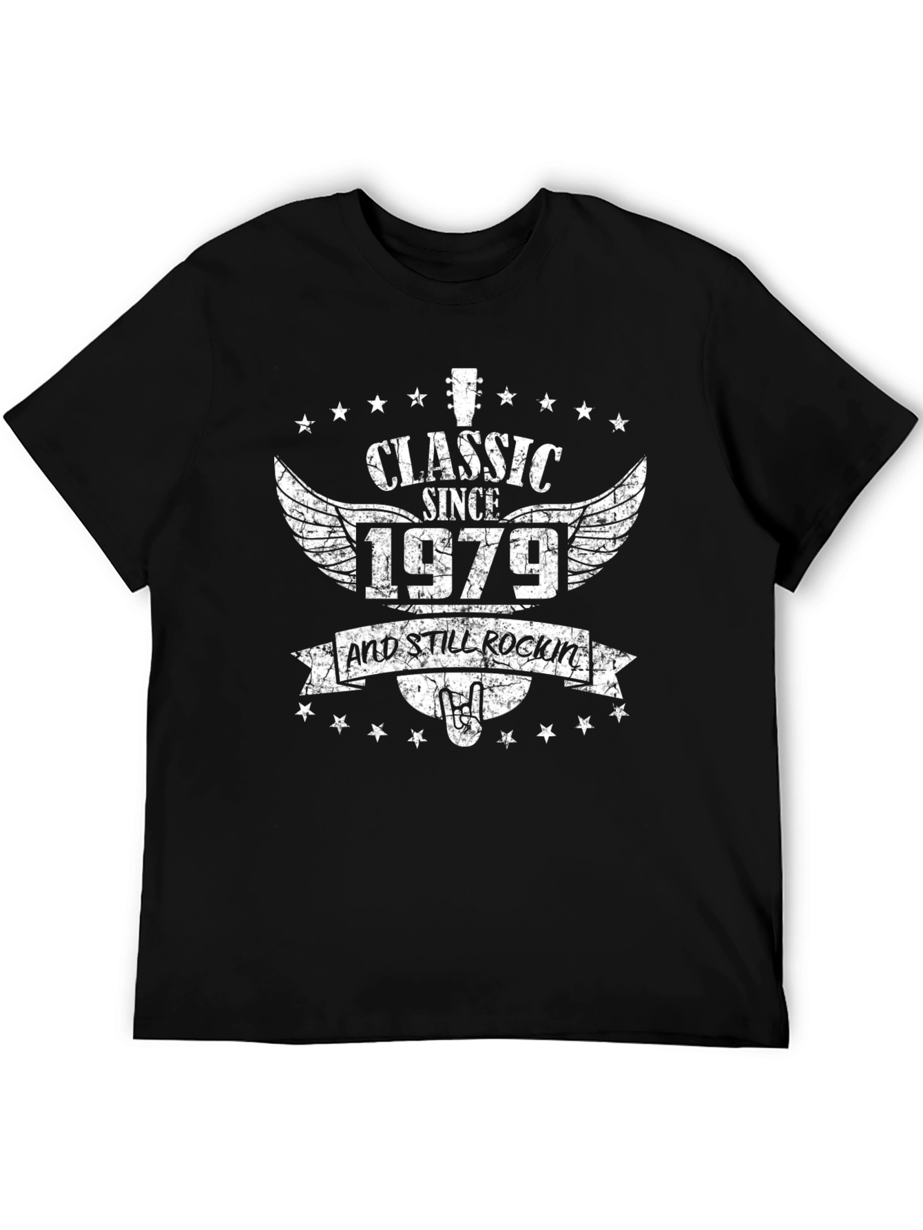Black Classic Since 1979 Black Graphic T-Shirt view 5
