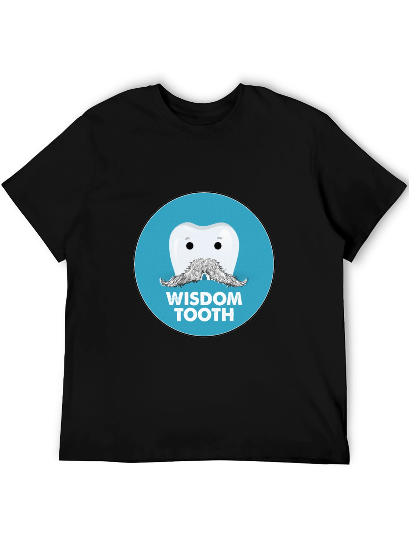 Black Wisdom Tooth Graphic Tee - Funny Dentist Humor Shirt view 5