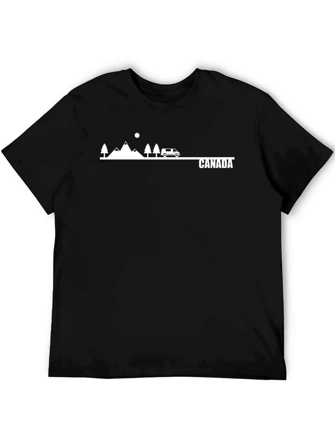 Black Canada Graphic T-Shirt - Outdoor Adventure Tee view 5