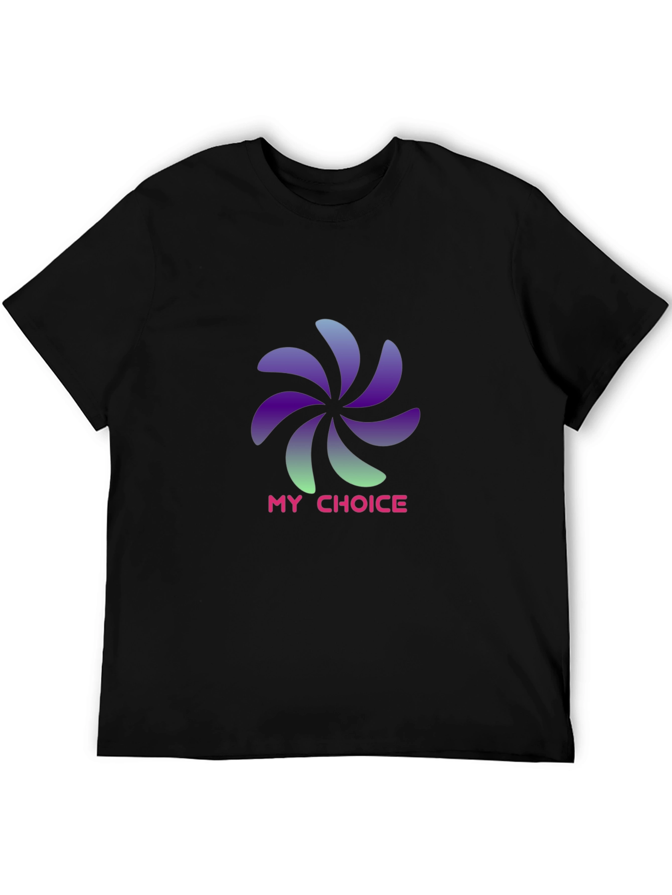 Black My Choice Graphic T-Shirt - Stylish Black Tee view 5