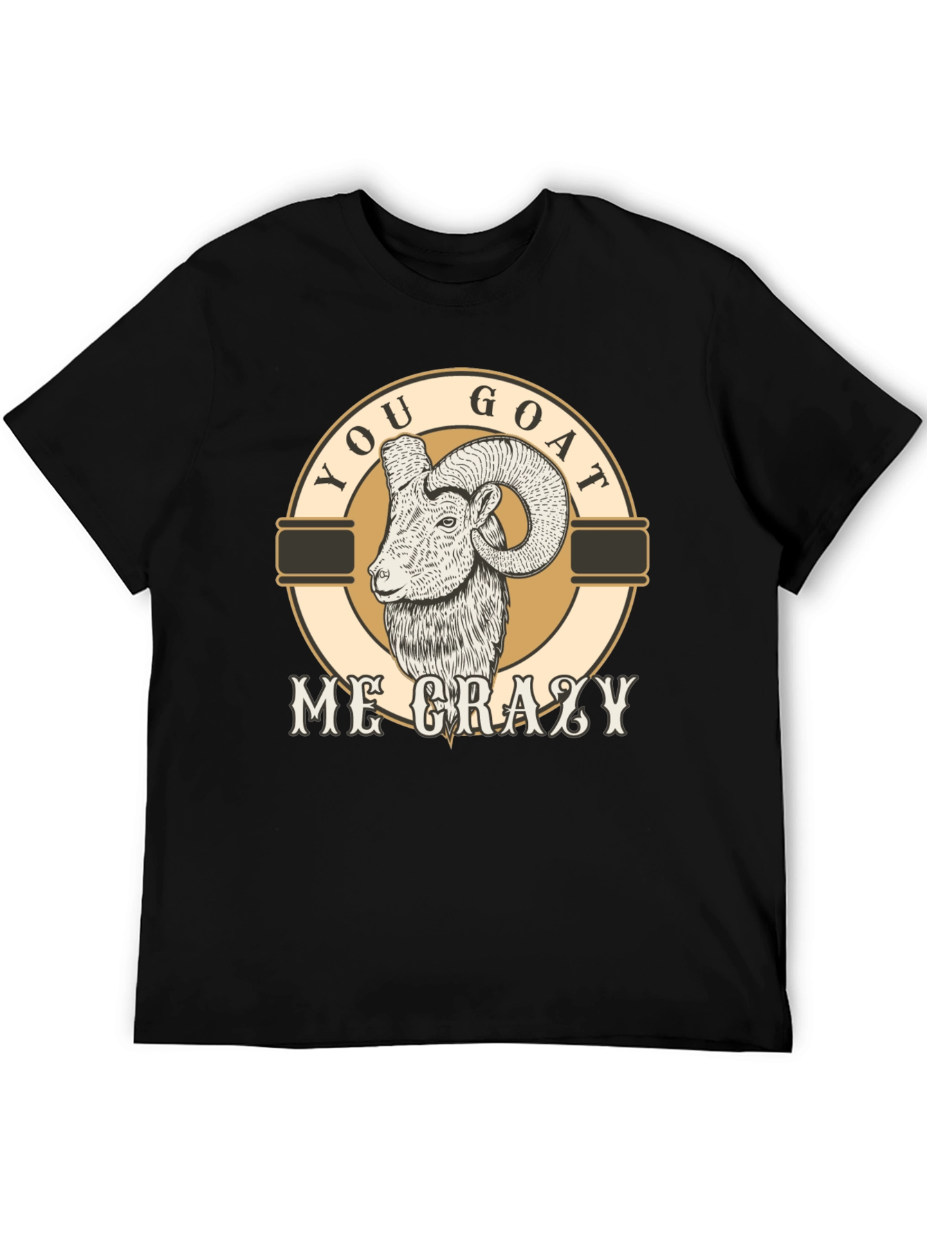 Black You Goat Me Crazy Graphic T-Shirt view 5