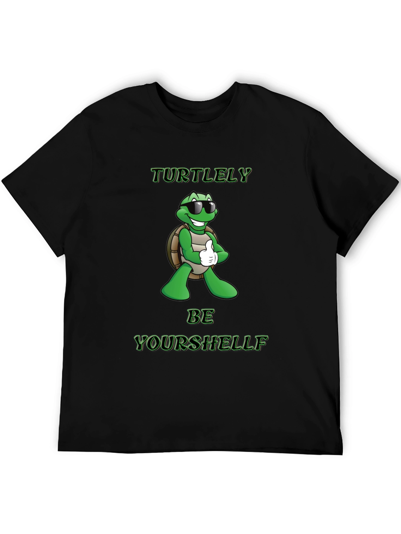 Black Turtley Be Yourshelff T-Shirt view 5