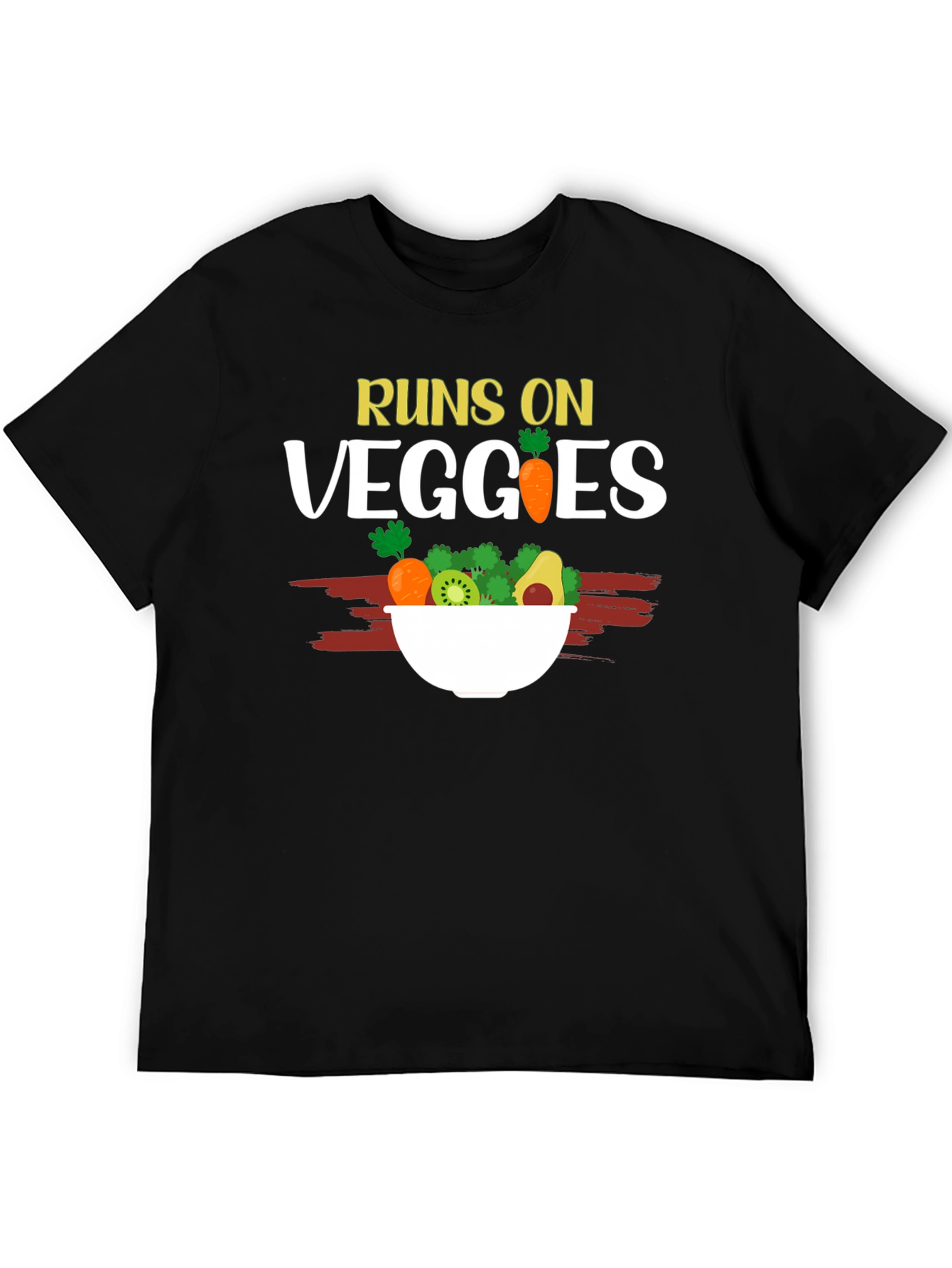 Runs On Veggies T-Shirt - Vegan Friendly - 5