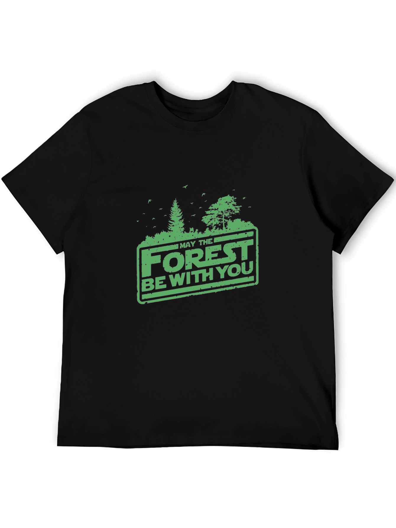 Black Forest Be With You Graphic Tee - Black view 5