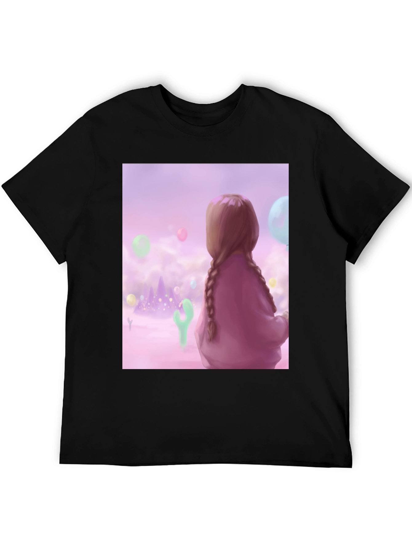 Black Pastel Dreams T-Shirt - Unique Graphic Tee view 5