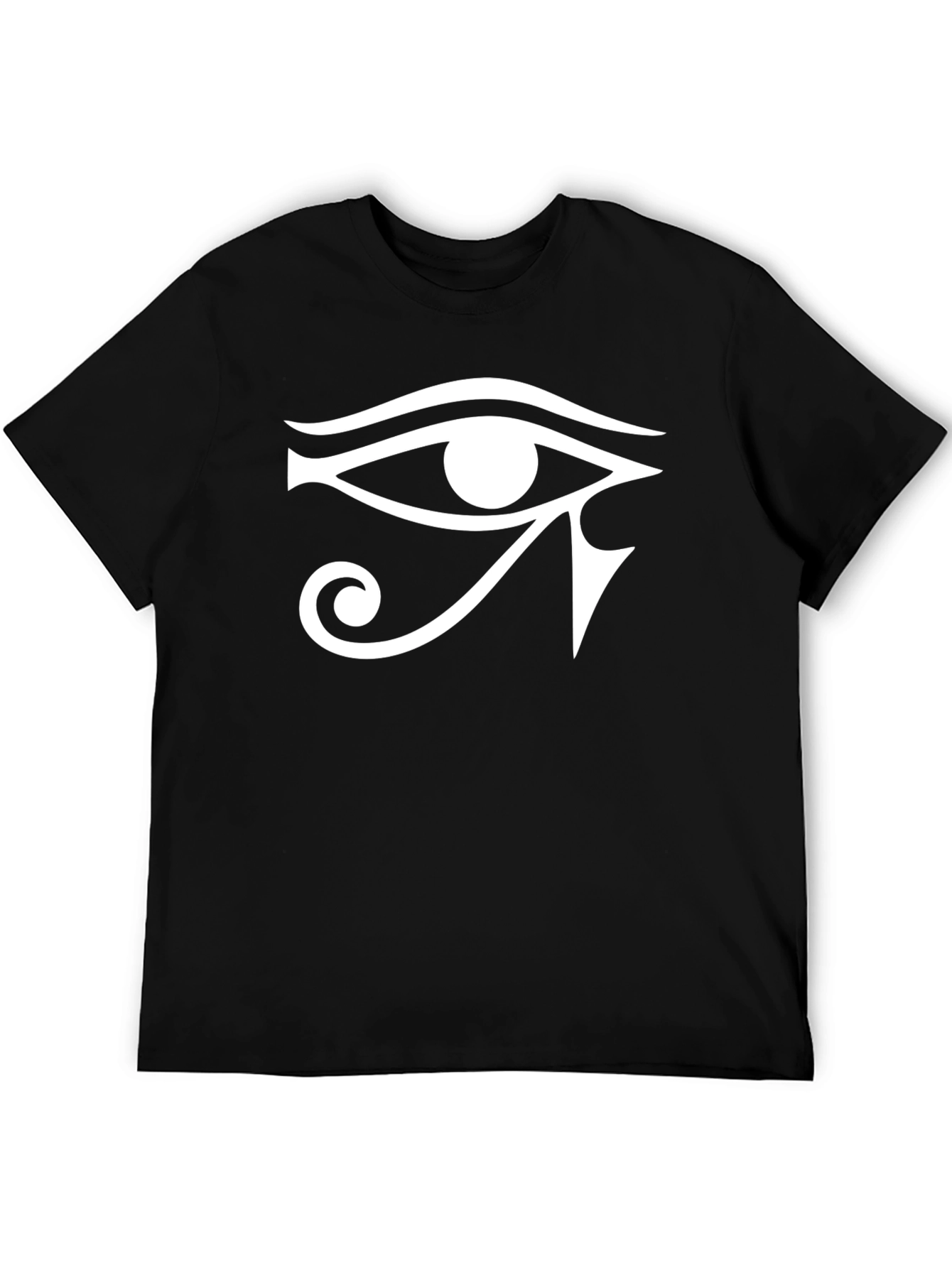 Black Eye of Horus Graphic Tee - Black Cotton Blend view 5