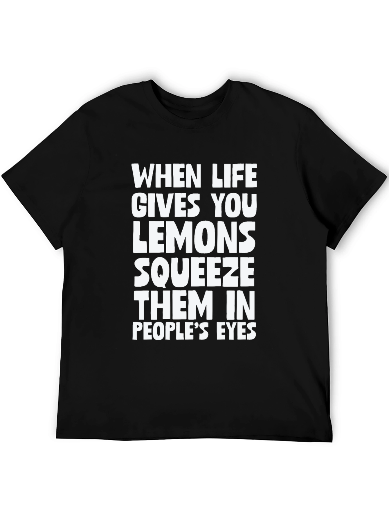 Black Squeeze Lemons Funny Graphic Tee view 5
