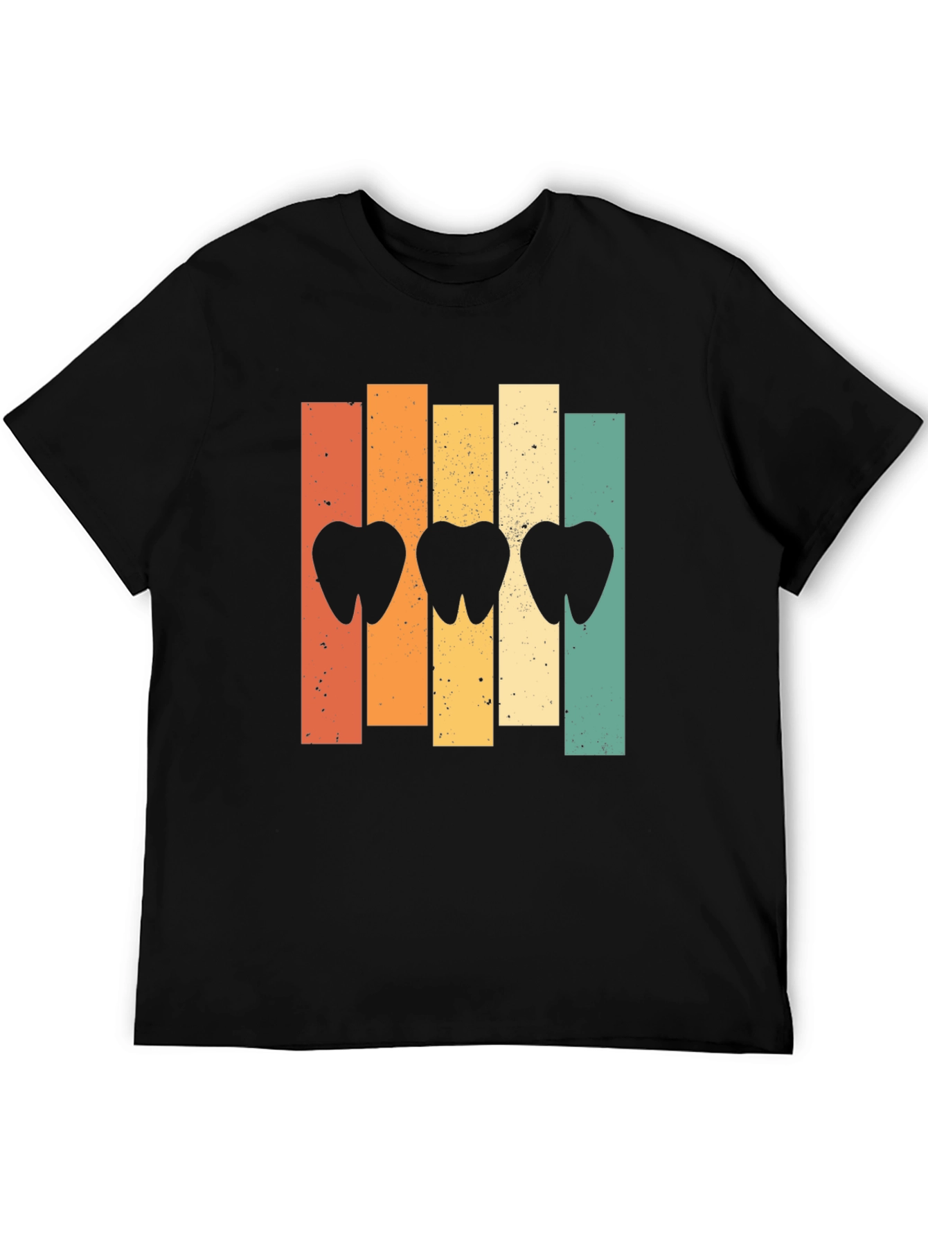 Black Retro Dental T-Shirt - Dentist Gift view 5