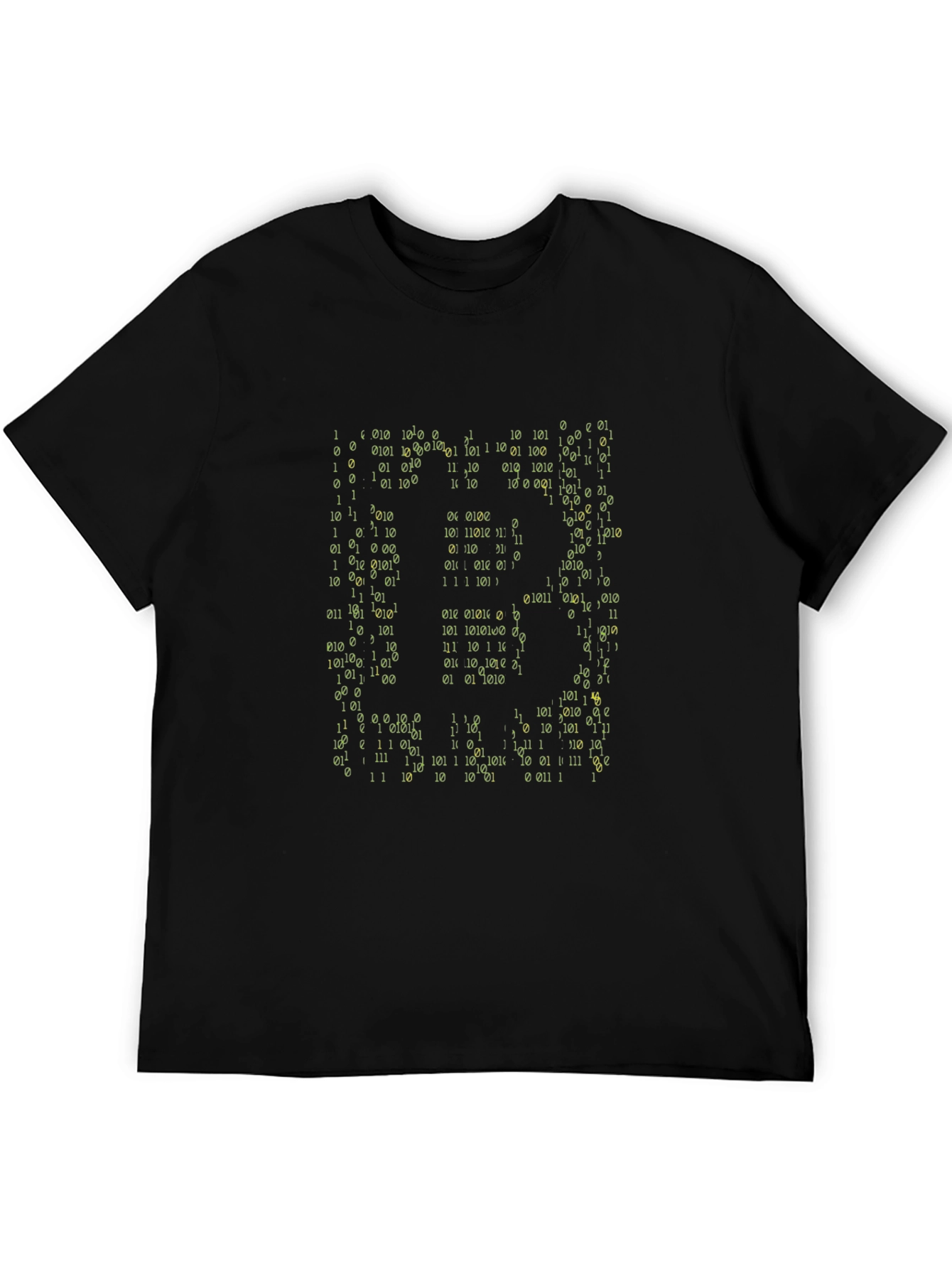 Black Binary Code T-Shirt - Geek Chic Tee view 5