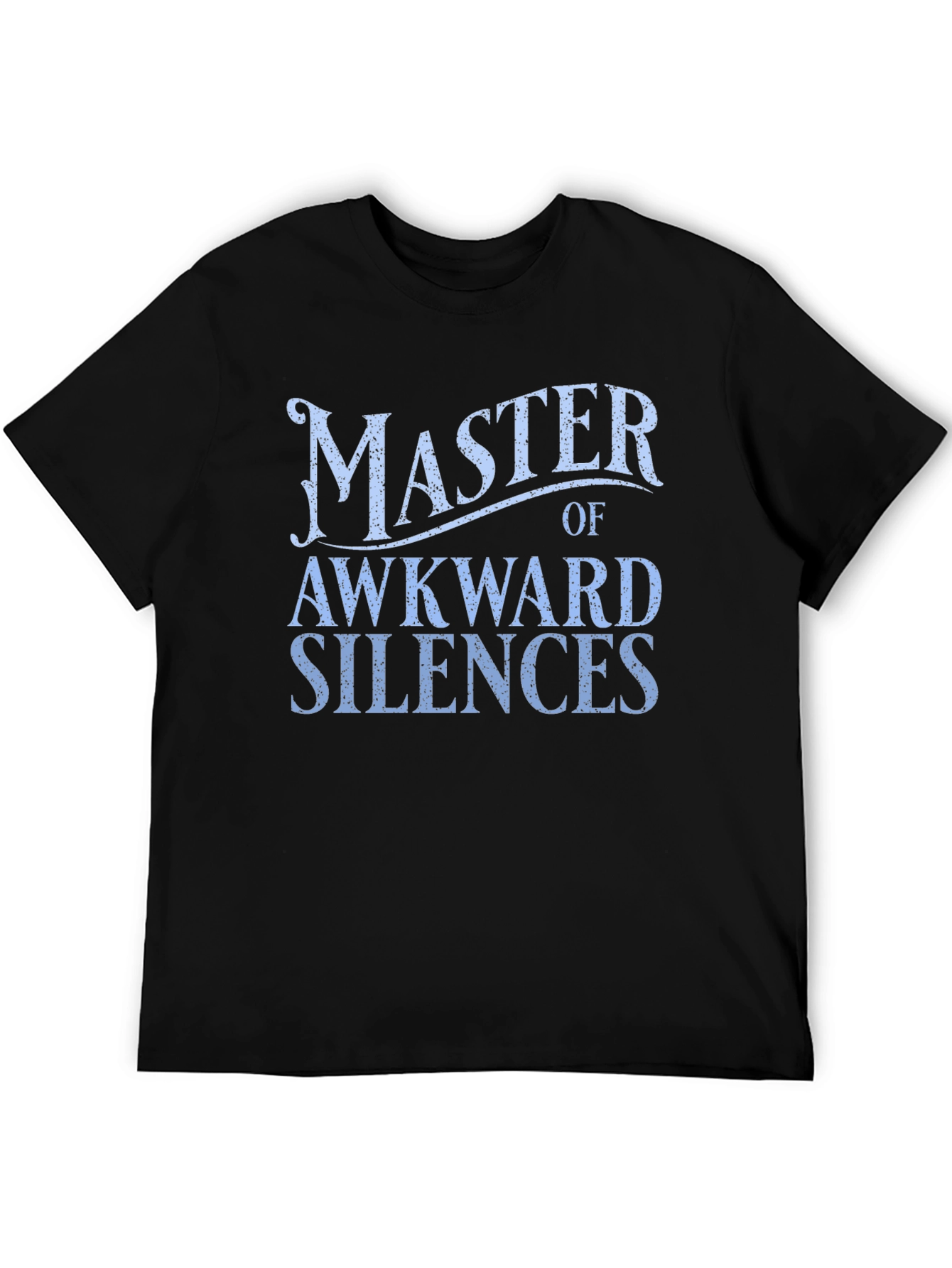 Black Awkward Silences Graphic Tee - Funny Humor T-Shirt view 5