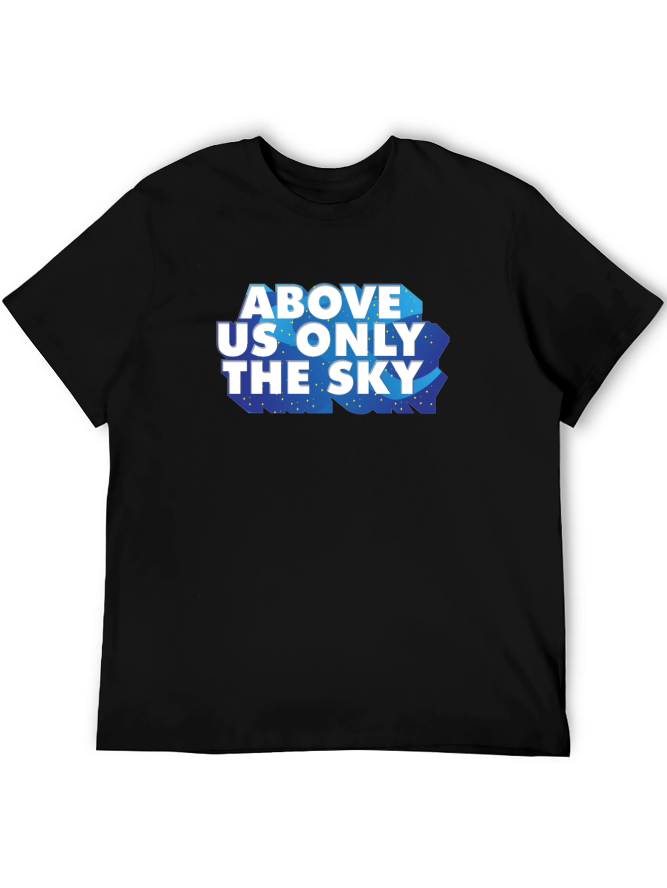 Black Above Us Only The Sky Graphic Tee view 5