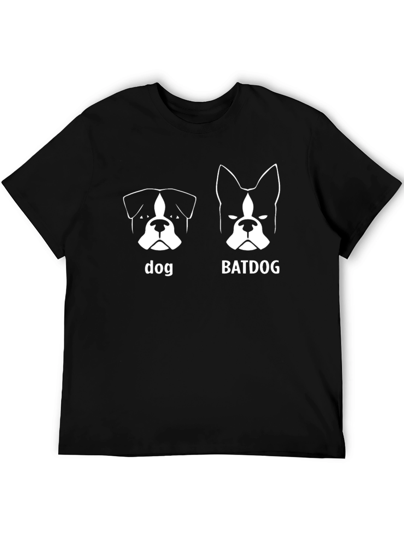 Black Dog vs. Batdog Graphic Print T-Shirt view 5