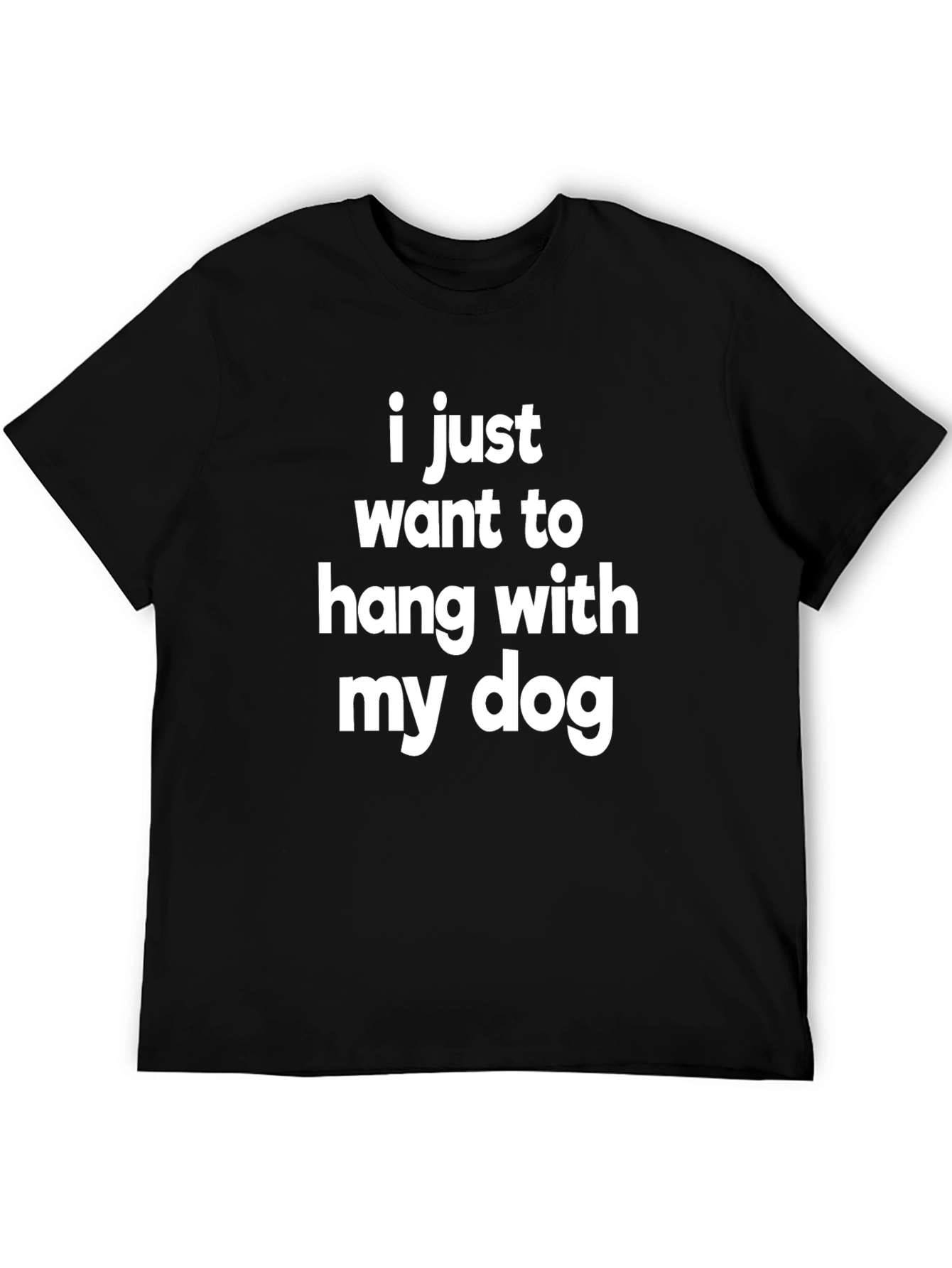 Black Hang With My Dog Graphic T-Shirt view 5
