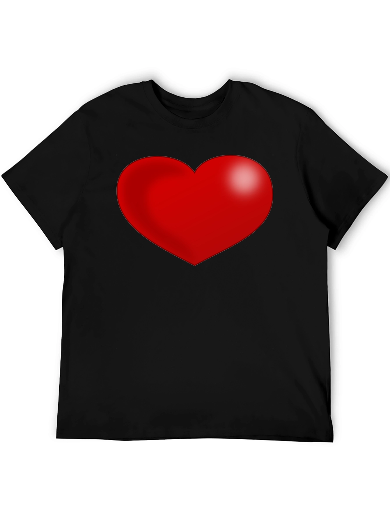Black Heart Graphic Black T-Shirt view 5
