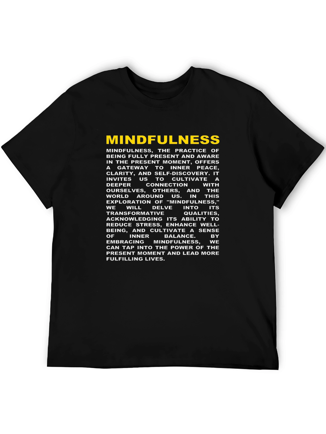 Mindfulness T-Shirt - Embrace the Present Moment - 5