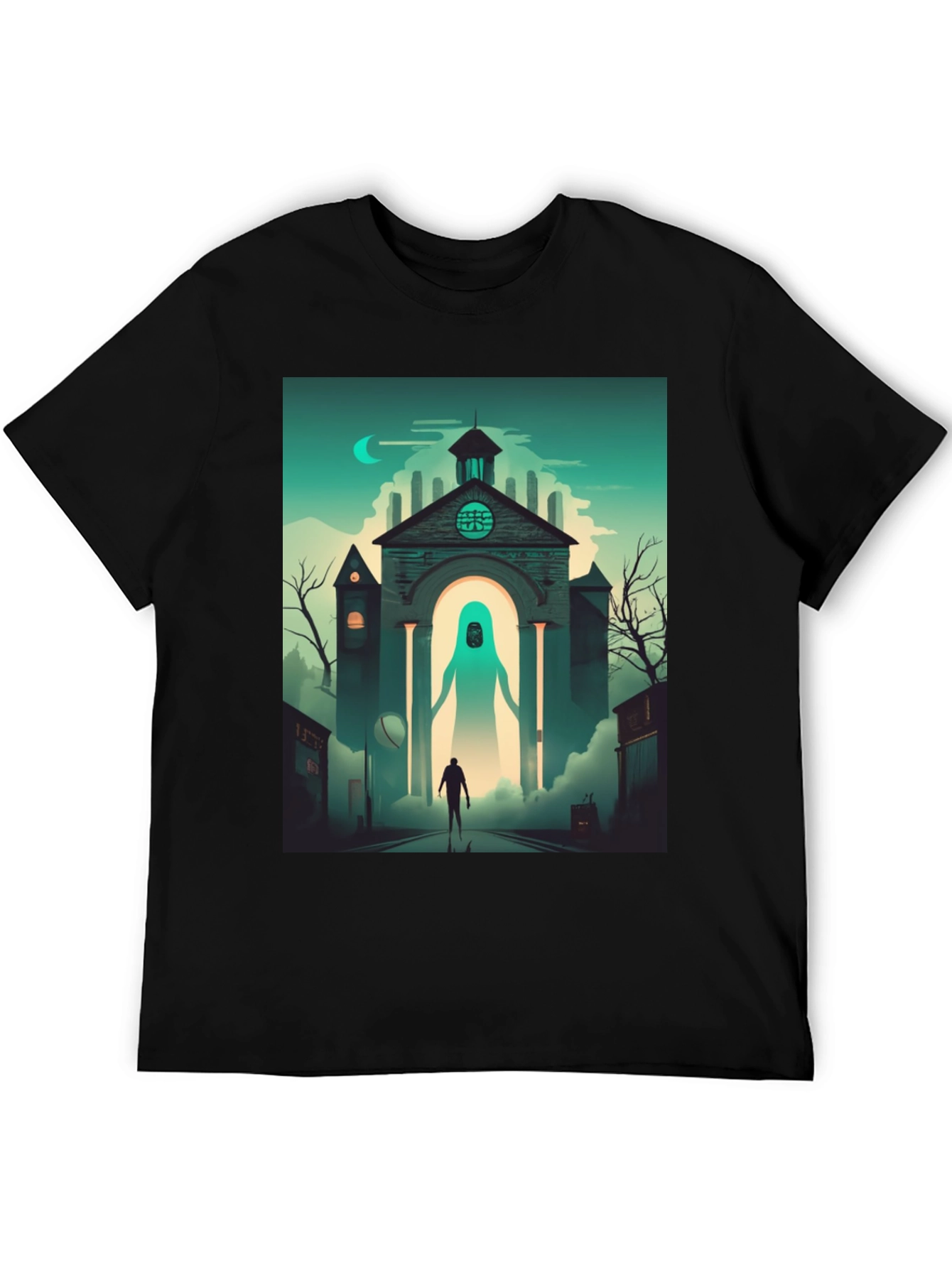 Black Mystic Encounter Graphic Tee - Urban Style view 5