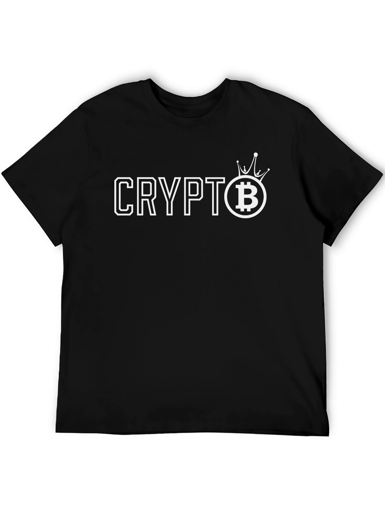 Black Crypto King Bitcoin T-Shirt view 5