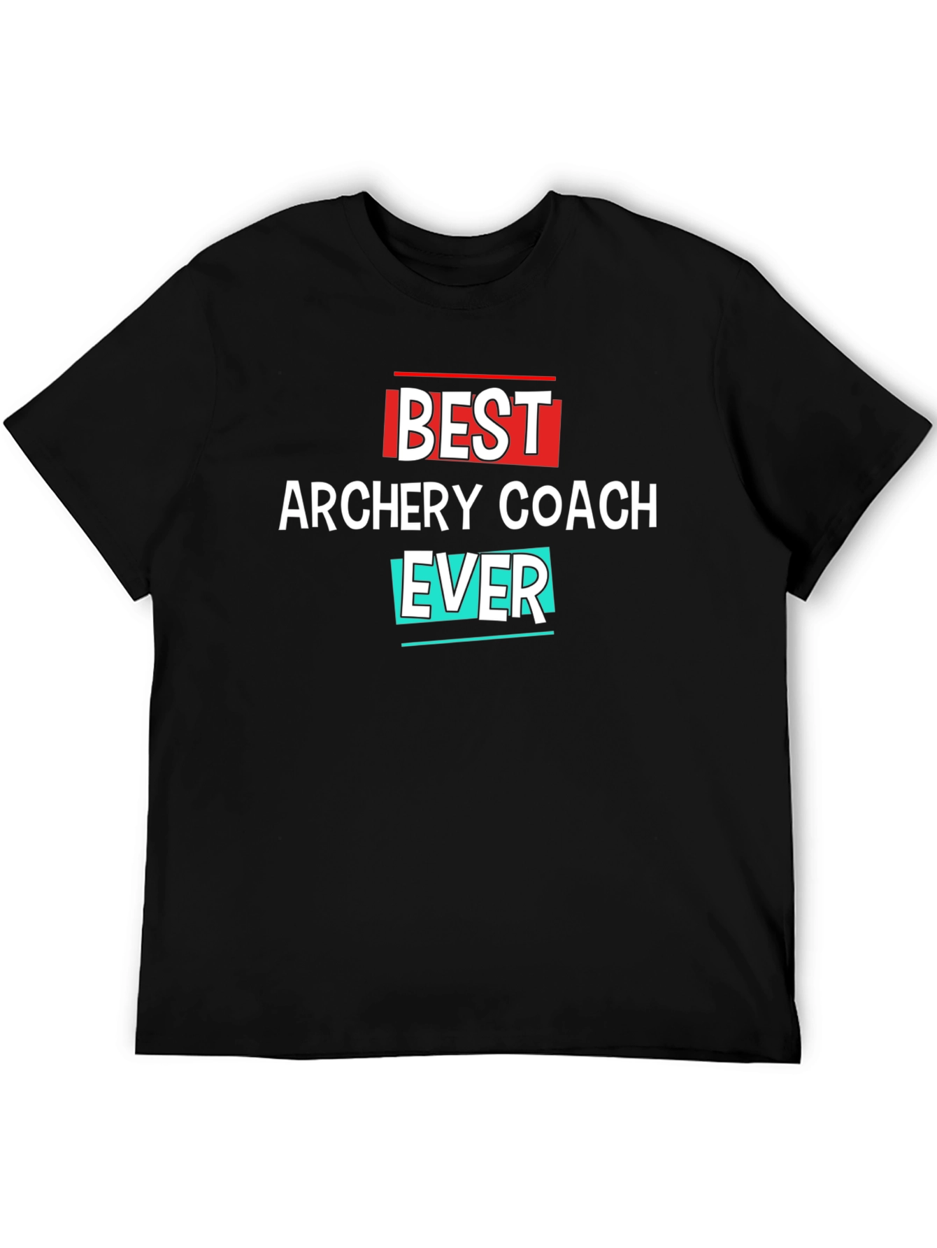 Black Best Archery Coach Ever T-Shirt view 5