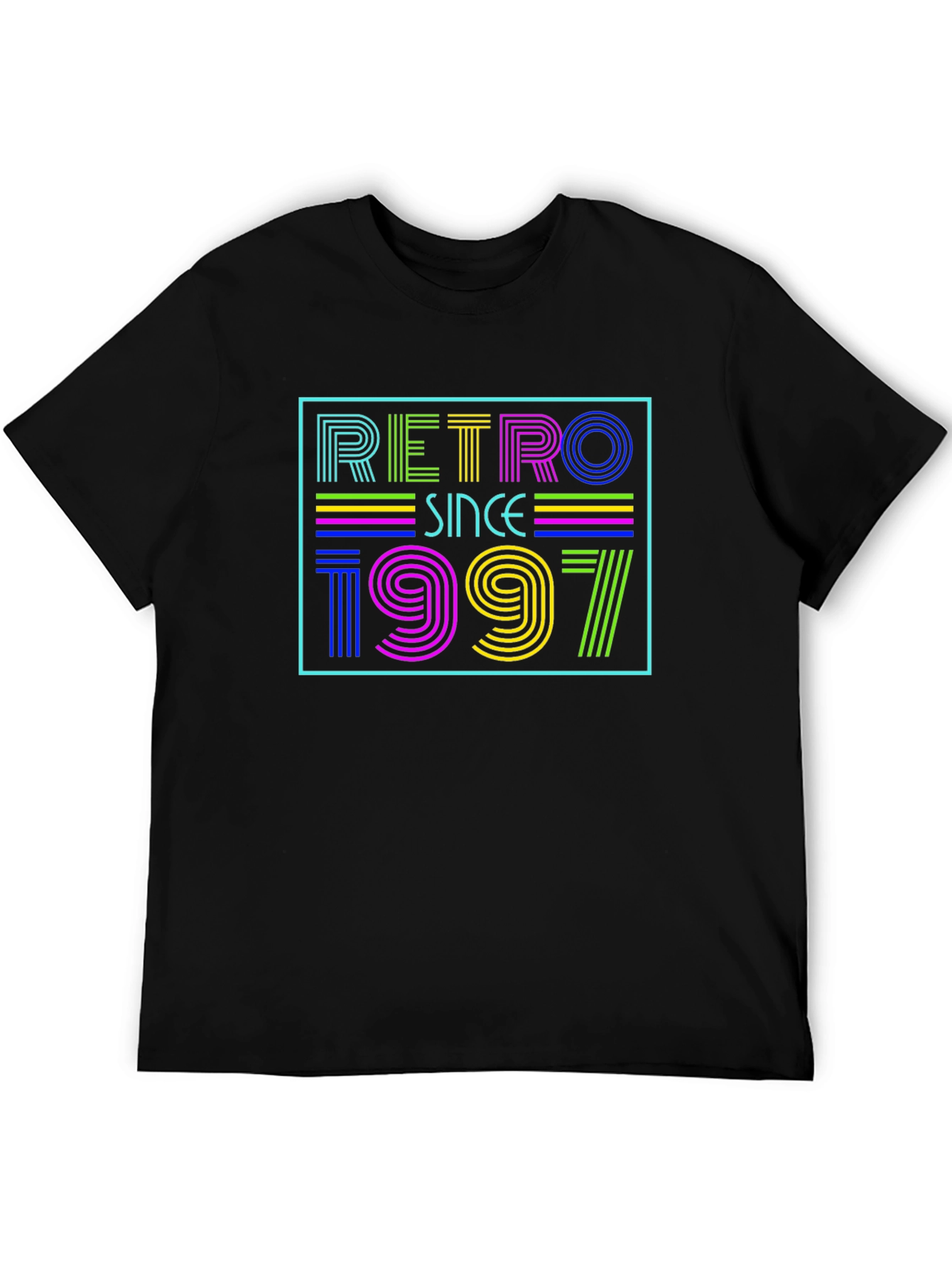 Black Retro Since 1997 Graphic Tee view 5