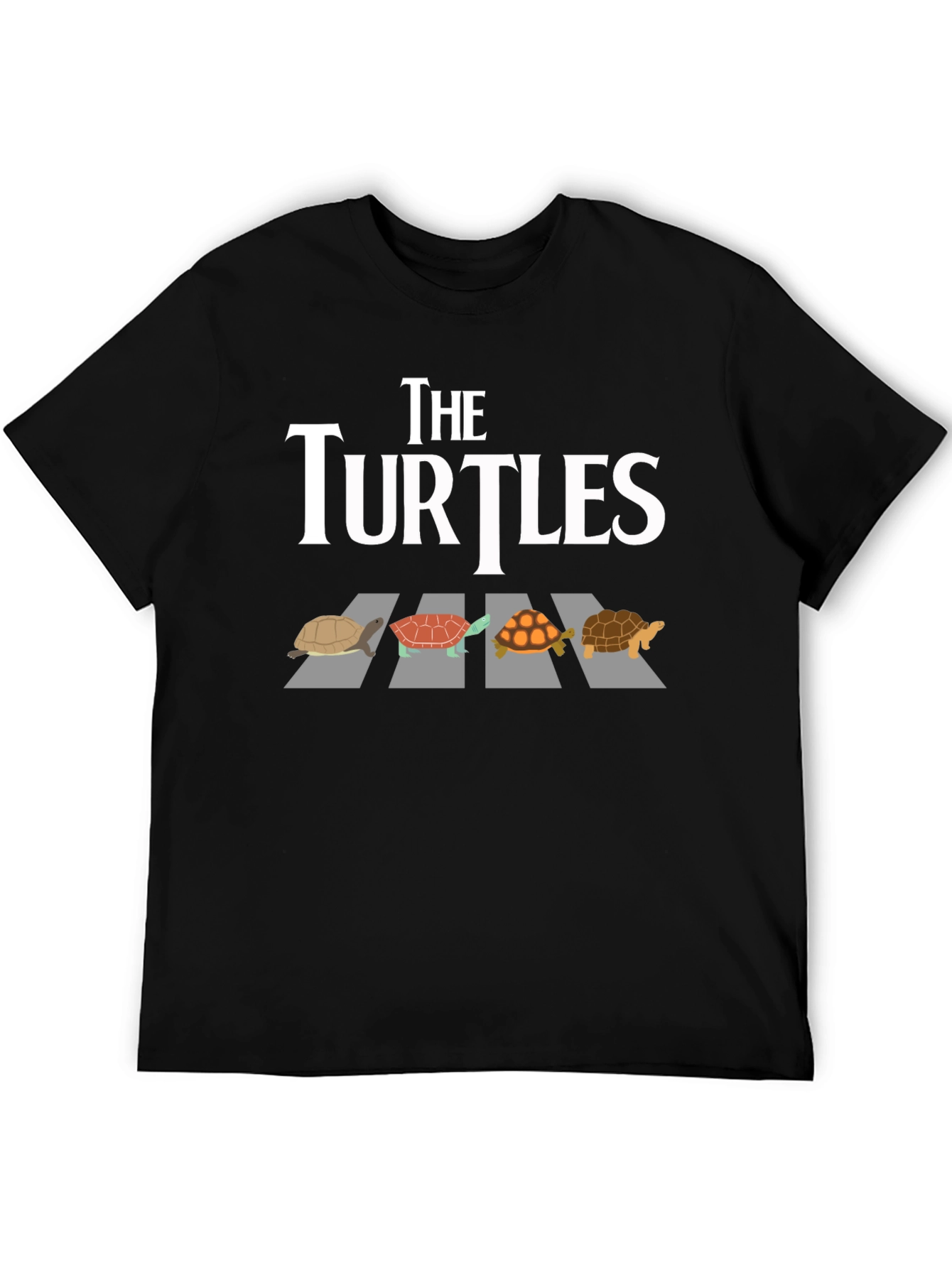 Black The Turtles Graphic T-Shirt view 5