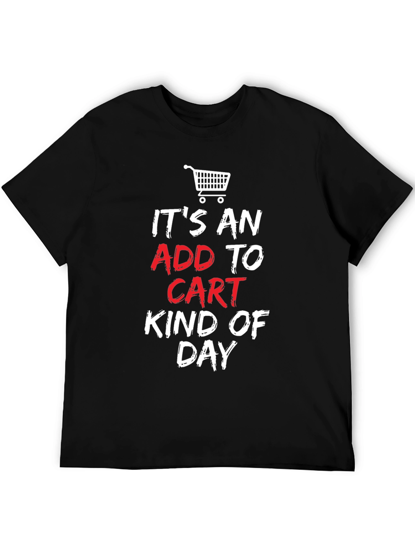 Black Add to Cart Day Graphic T-Shirt - Black view 5
