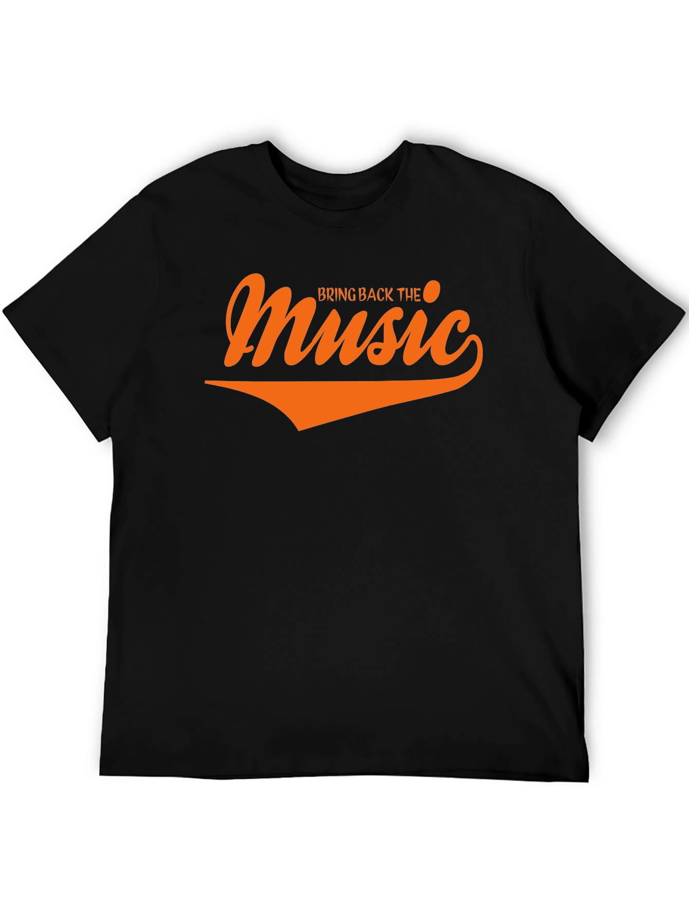 Black Bring Back The Music Graphic Tee view 5