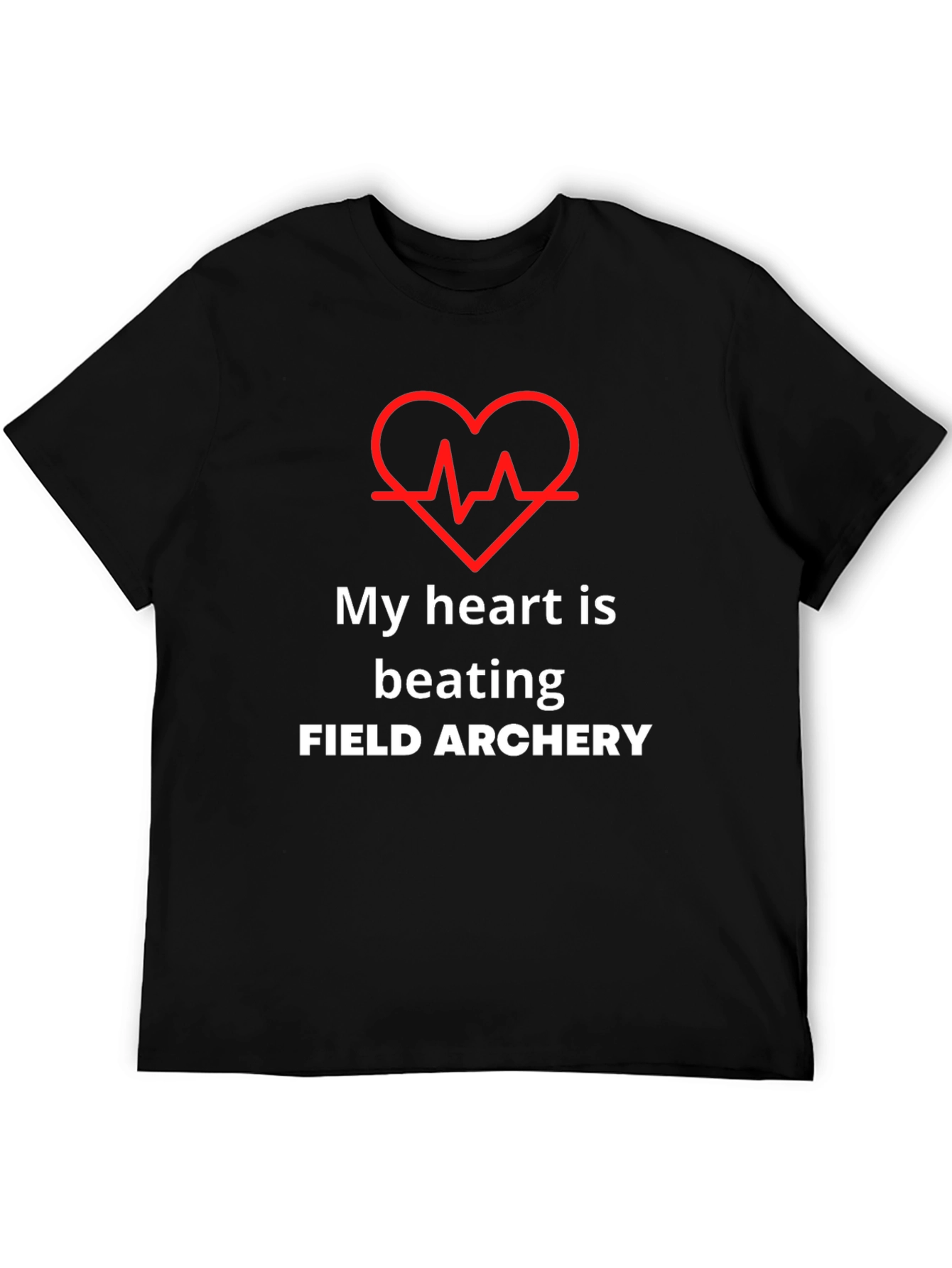 Black Field Archery Heartbeat T-Shirt view 5