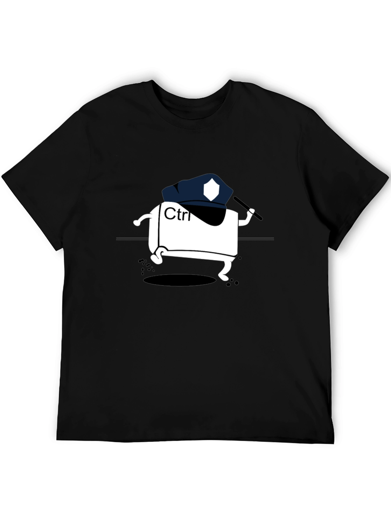Ctrl Police Black T-Shirt - 5