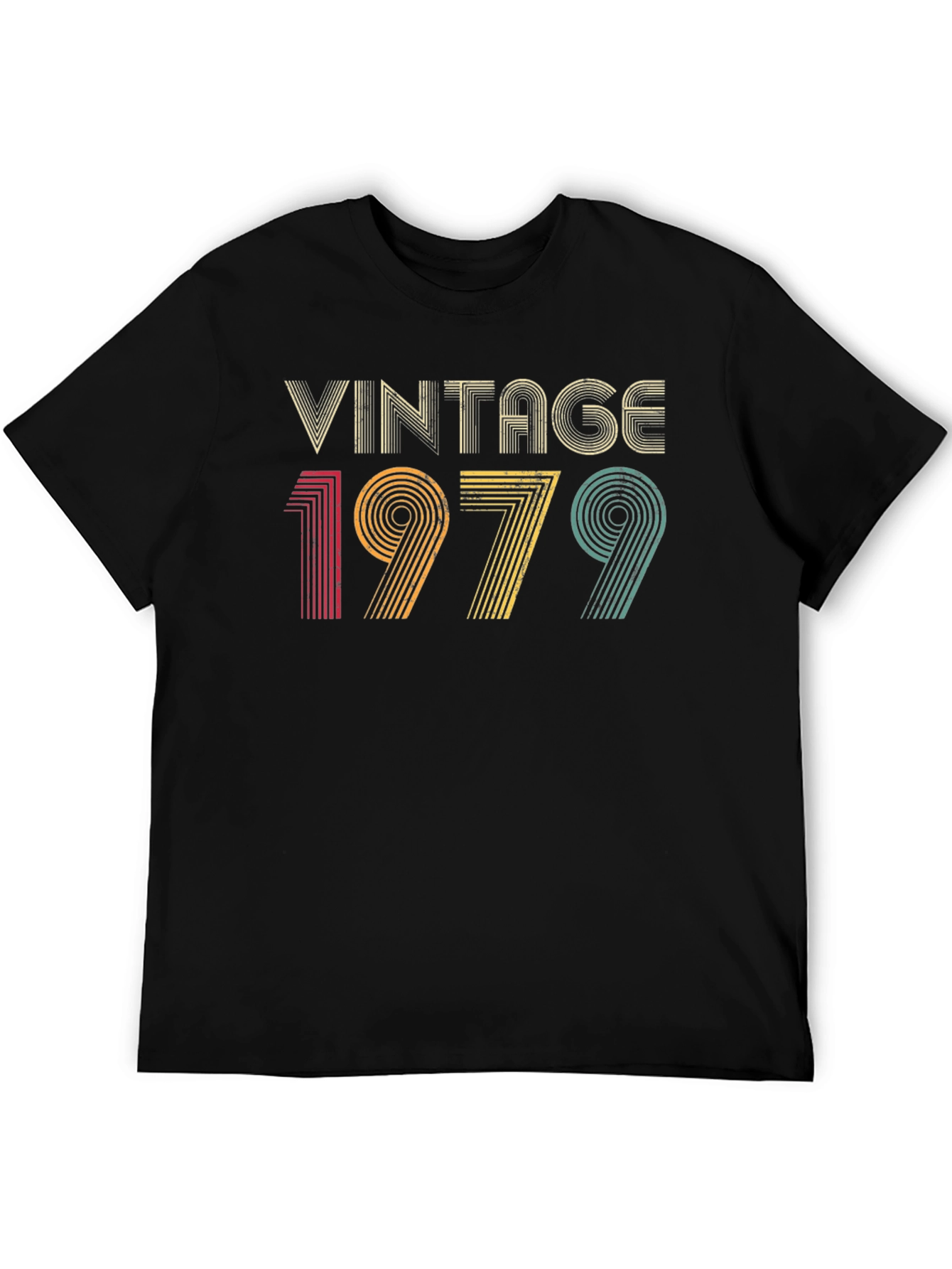 Black Vintage 1979 T-Shirt - Retro Birthday Gift view 5