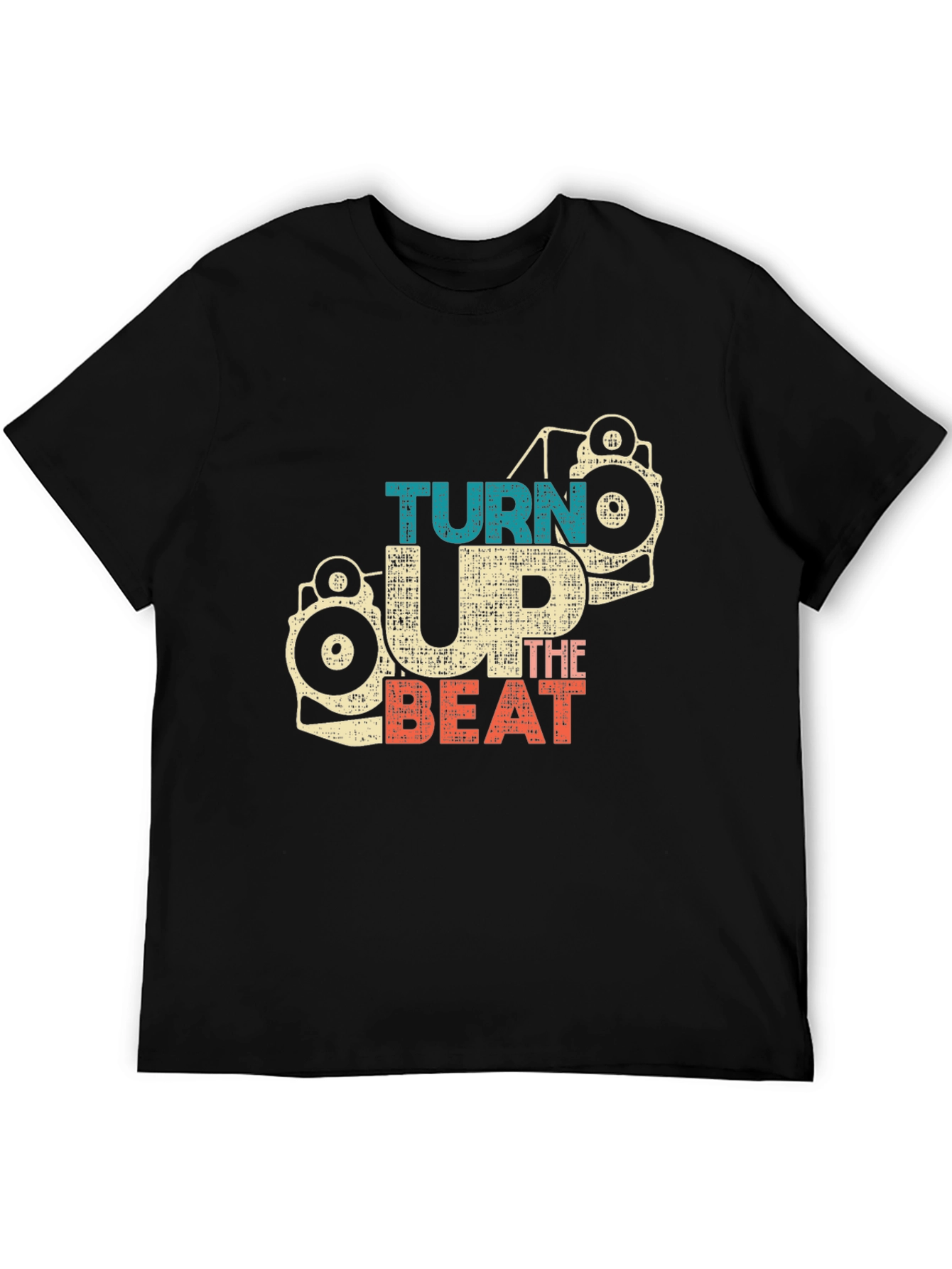 Black Turn Up the Beat Graphic Tee view 5