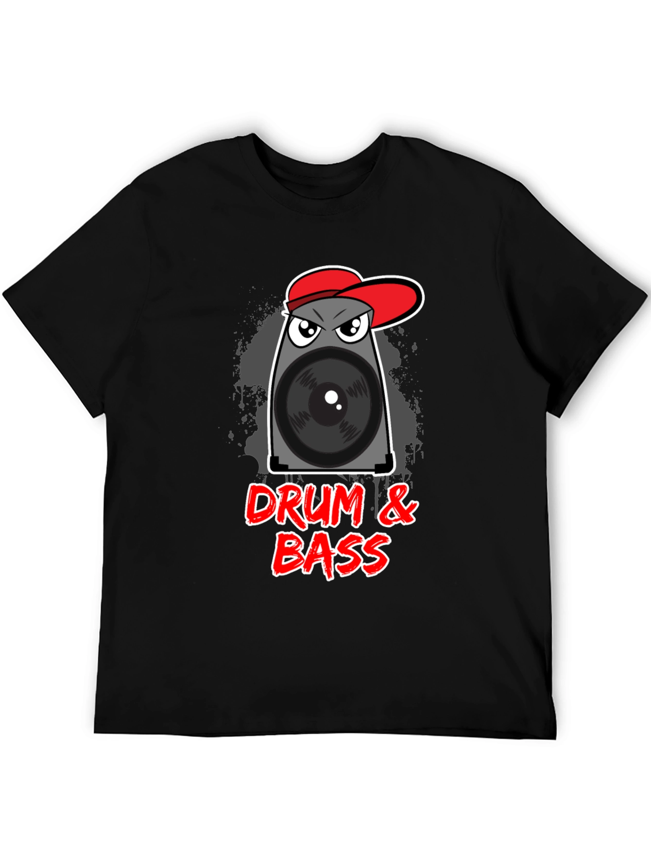 Black Drum & Bass Speaker T-Shirt view 5