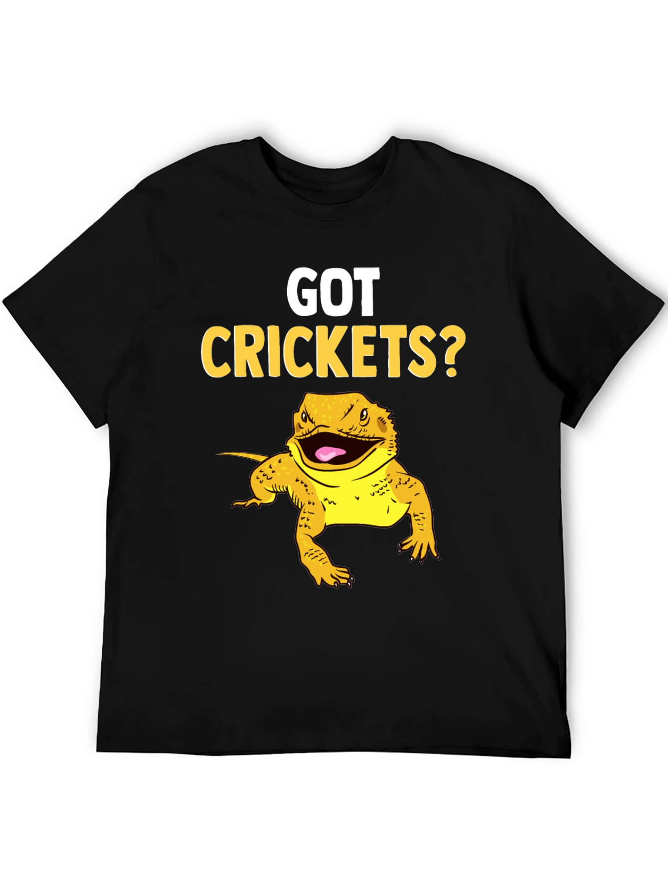 Black Got Crickets? Bearded Dragon Pet T-Shirt view 5