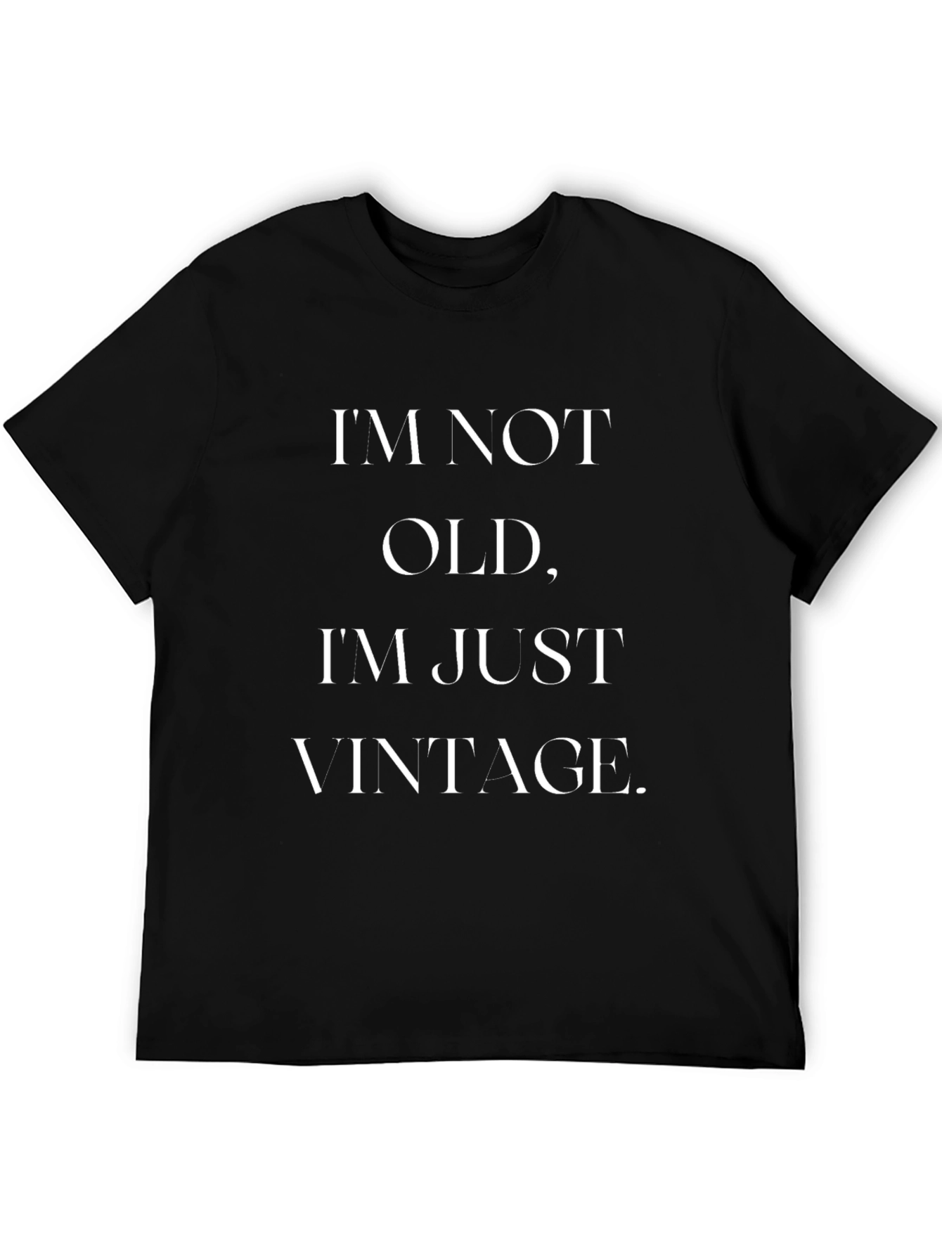 Black Vintage Statement T-Shirt - I'm Not Old, I'm Vintage view 5