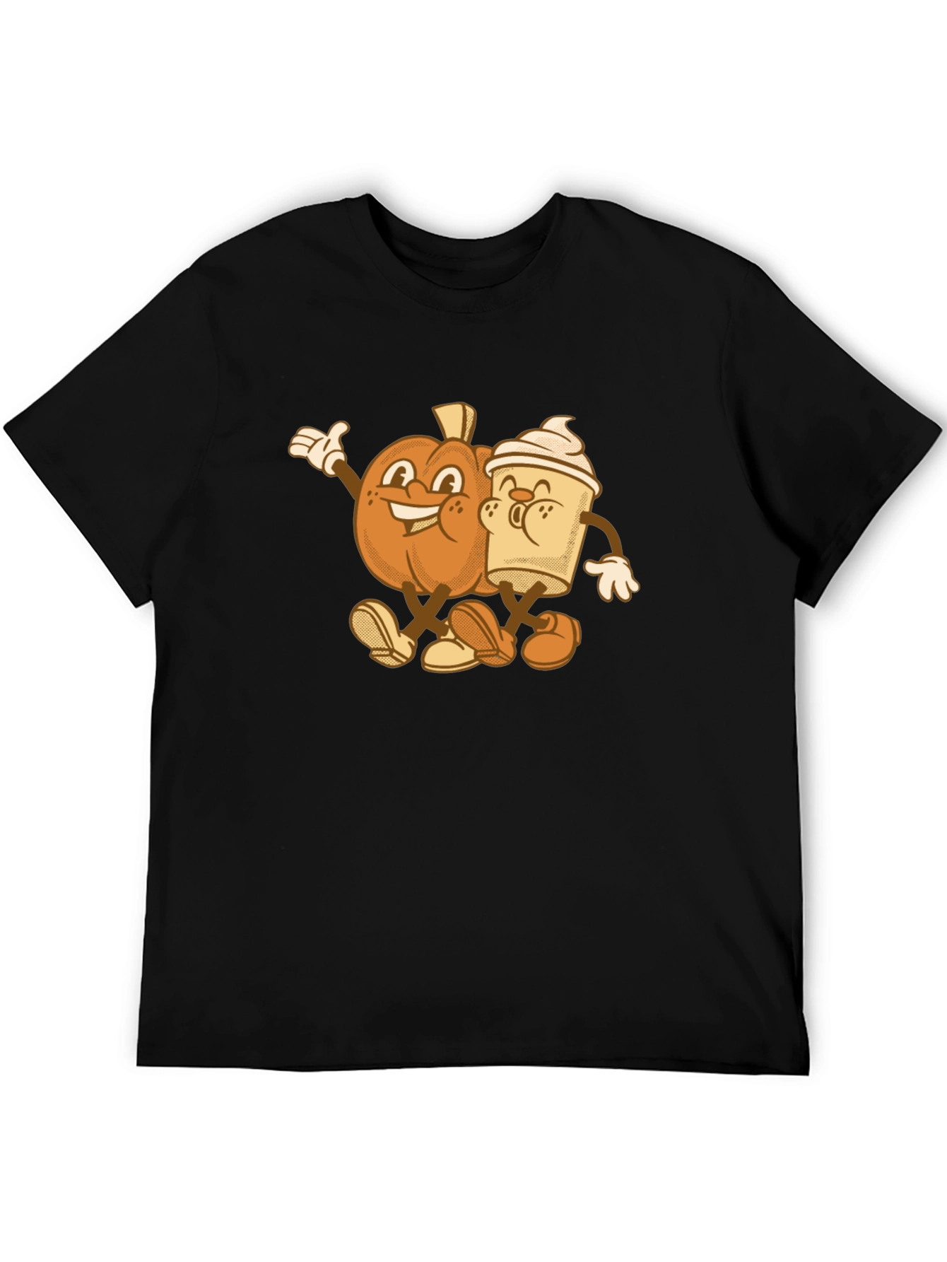 Black Pumpkin Spice Best Friends Graphic T-Shirt view 5
