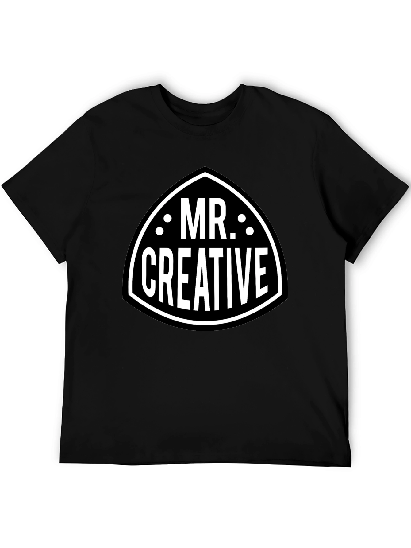 Black Mr. Creative Graphic Tee - Black view 5