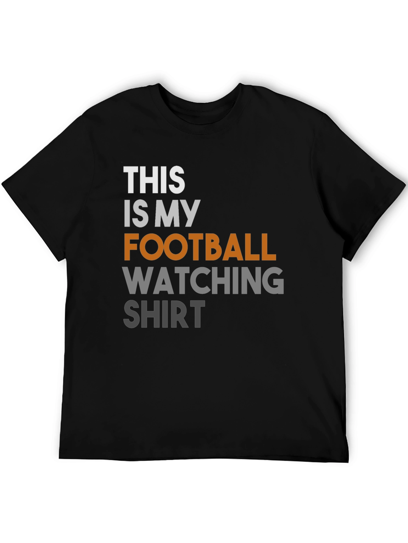Black Football Watching Shirt - Comfy & Stylish view 5