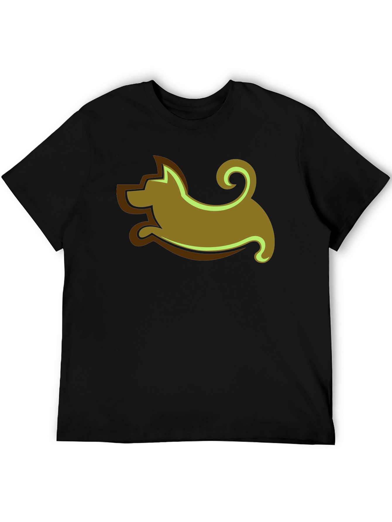 Black Dog Graphic Tee - Black Casual Shirt view 5