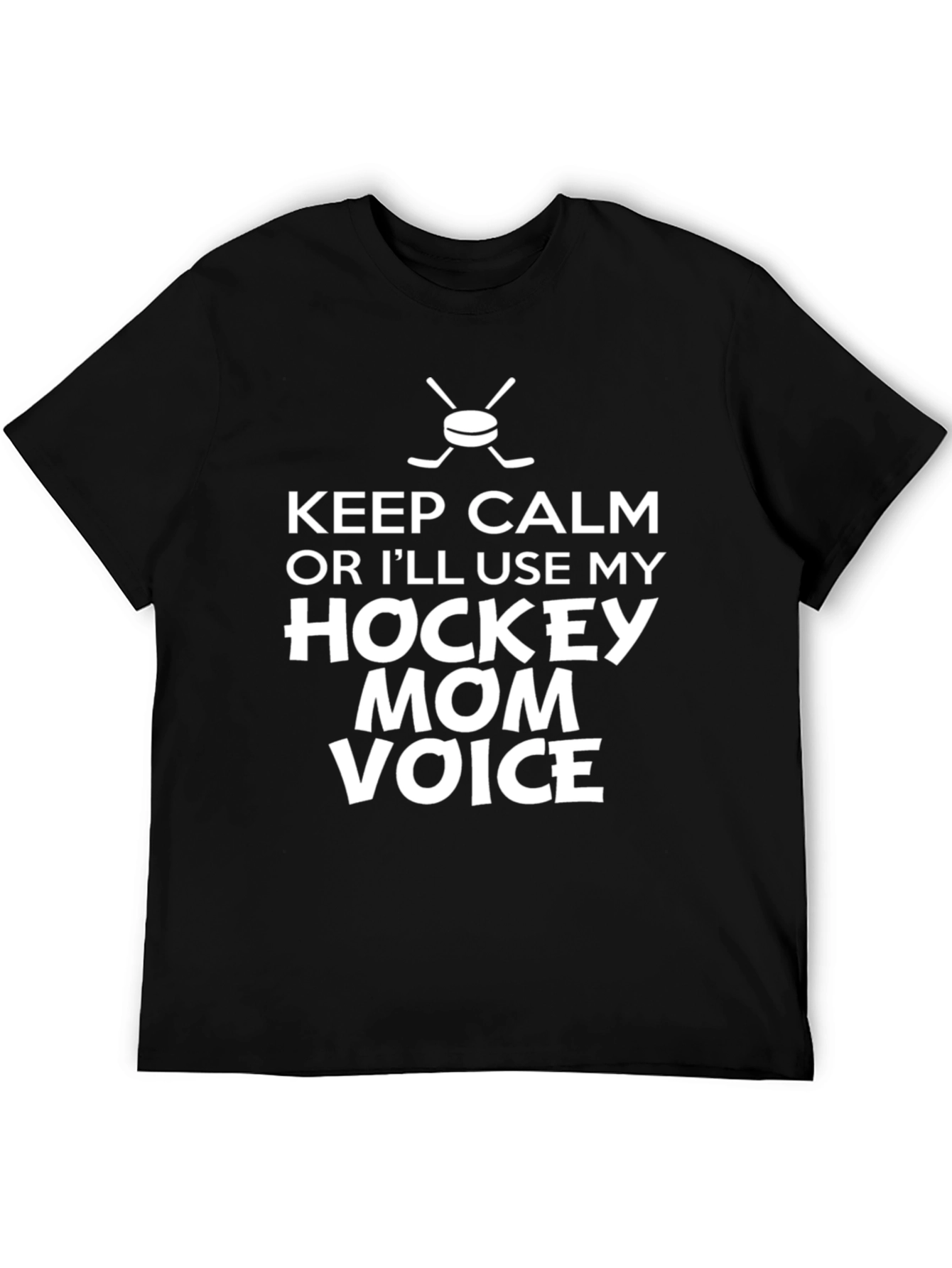 Keep Calm Hockey Mom T-Shirt - Funny Tee - 5