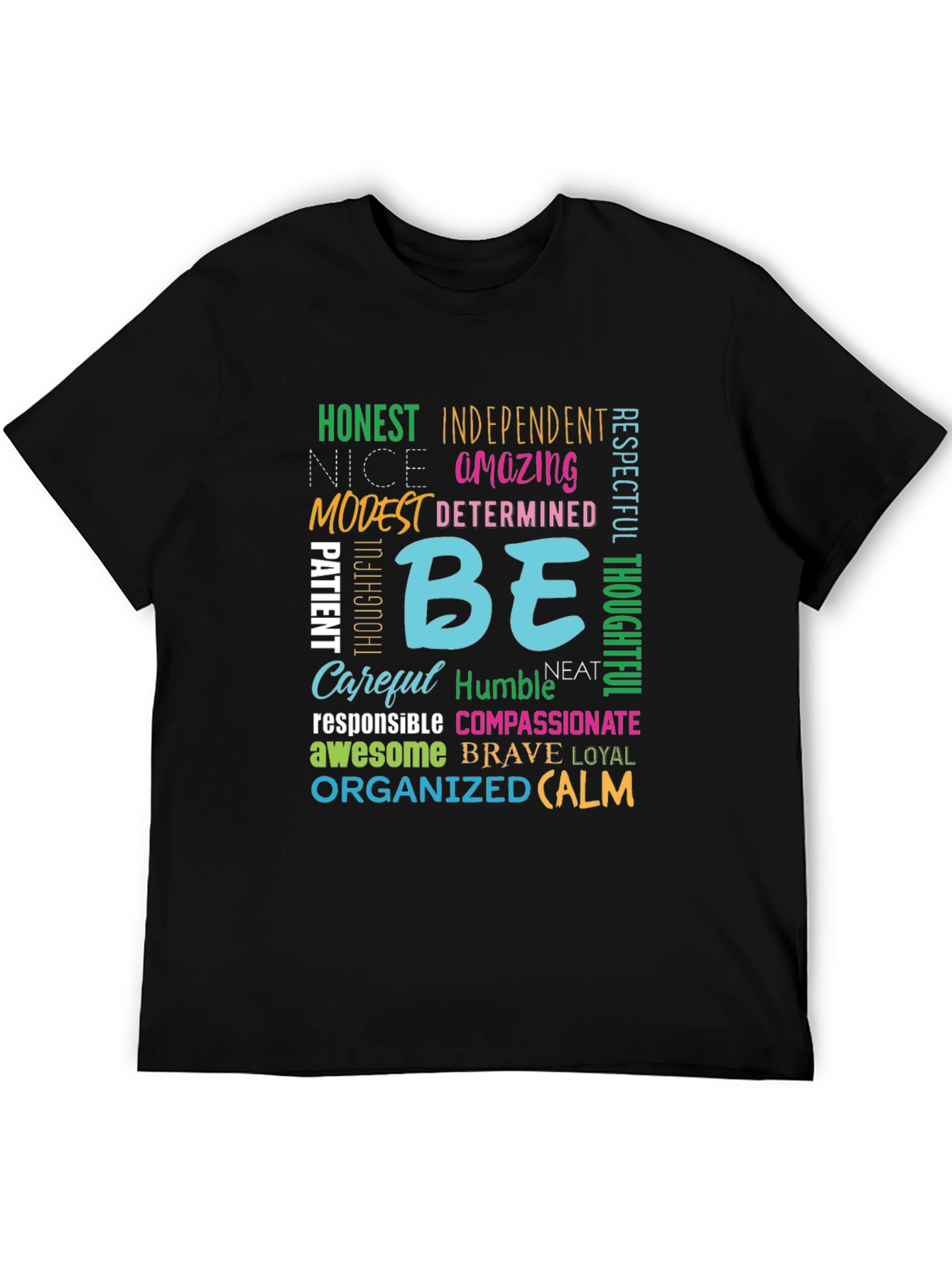 Black Positive Affirmation Graphic Tee view 5